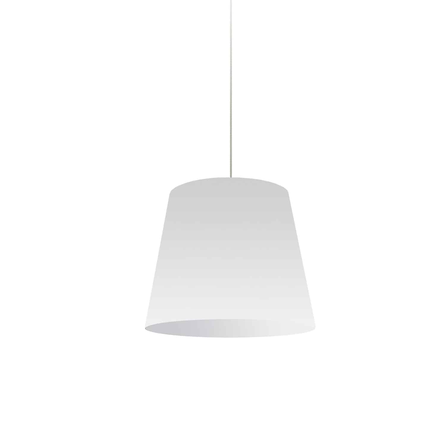 Dainolite Oversized Drum - OD-S-790 - 1 Light Oversized Drum Pendant Small White Shade - White