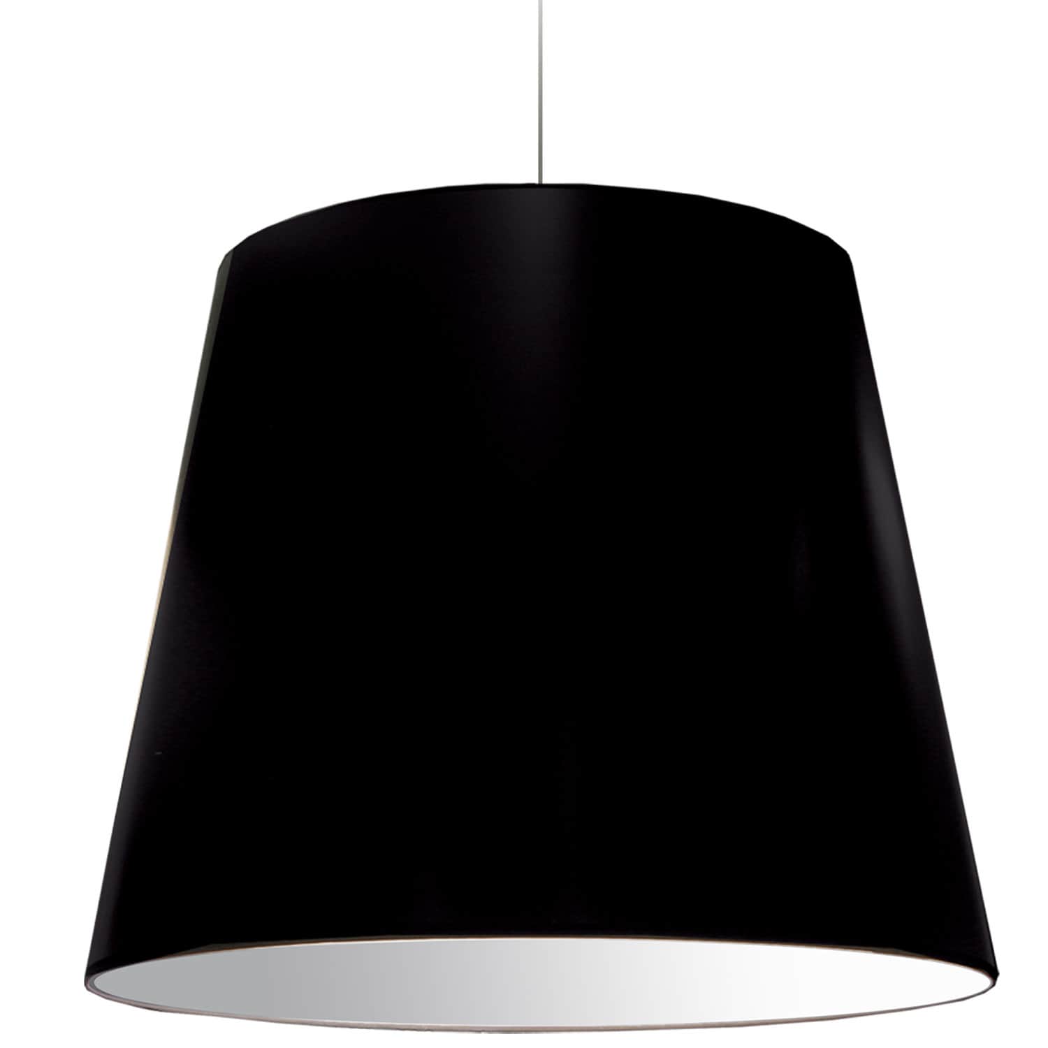 Dainolite Oversized Drum - OD-XL-797 - 1 Light Oversized Drum Pendant X-Large Black Shade - Black