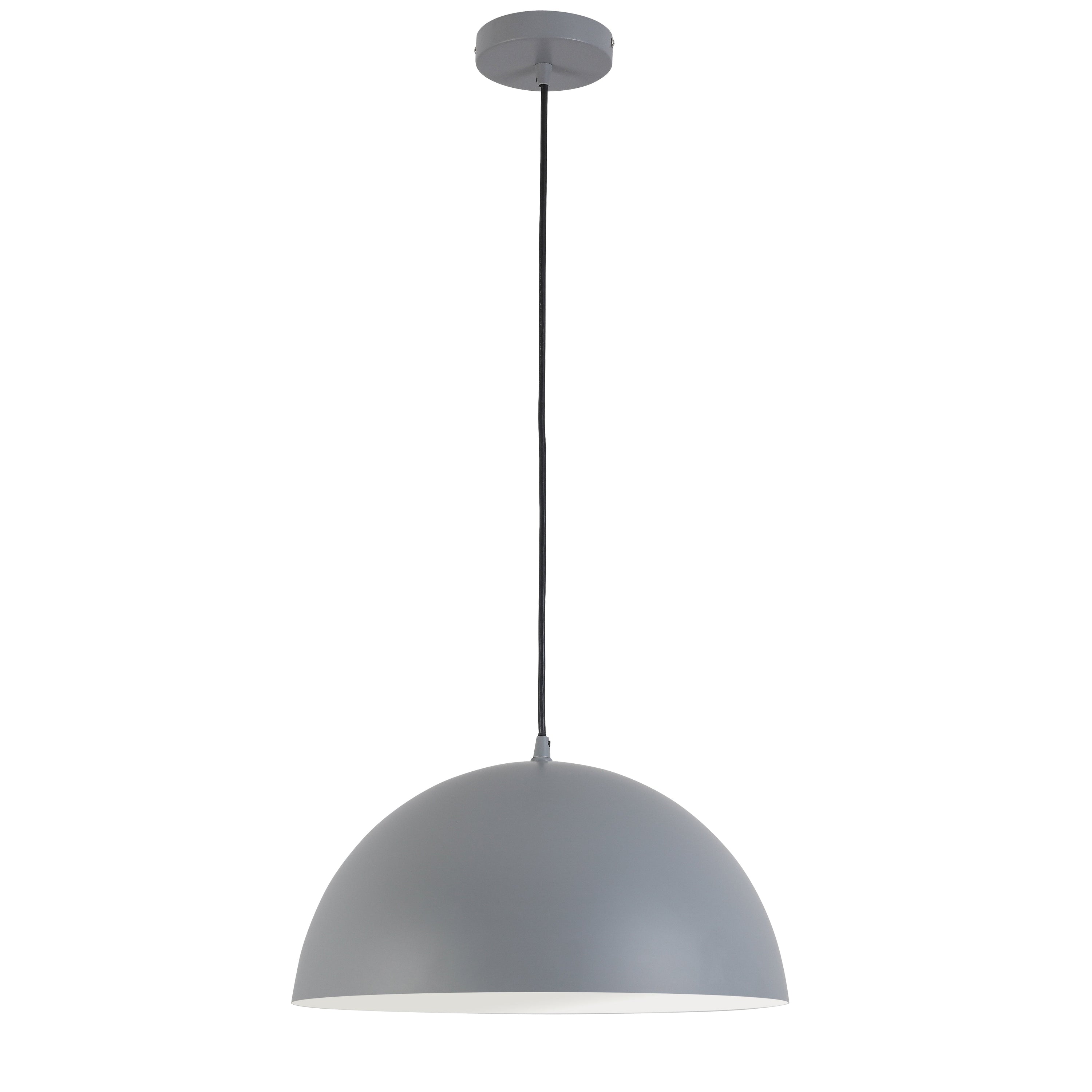 Dainolite Ofelia - OFE-161P-GRY - 1 Light 16" Pendant Grey - Grey