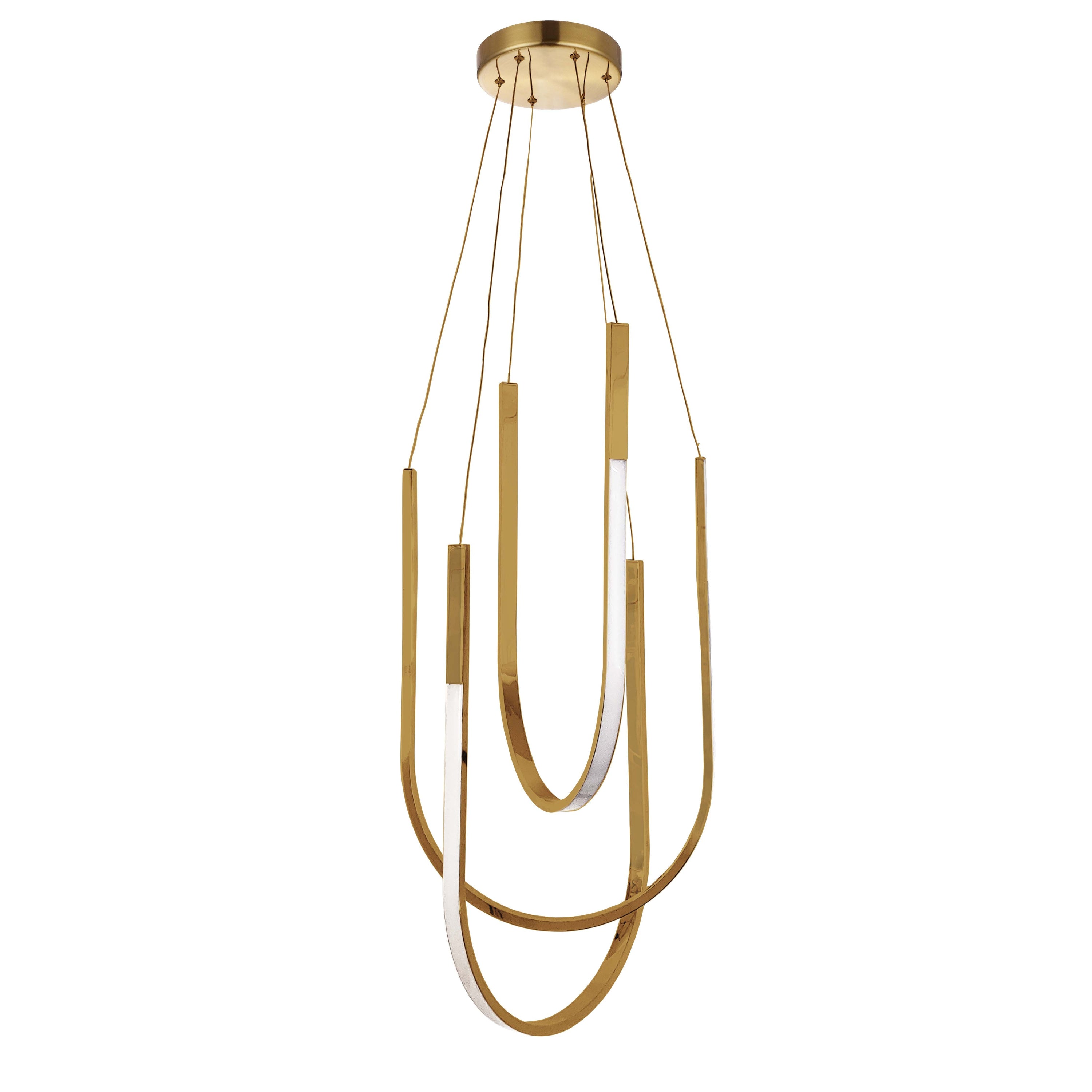 Dainolite PCR-1654LEDP-AGB 54W Pendant Aged Brass with White Silicone Diffuser