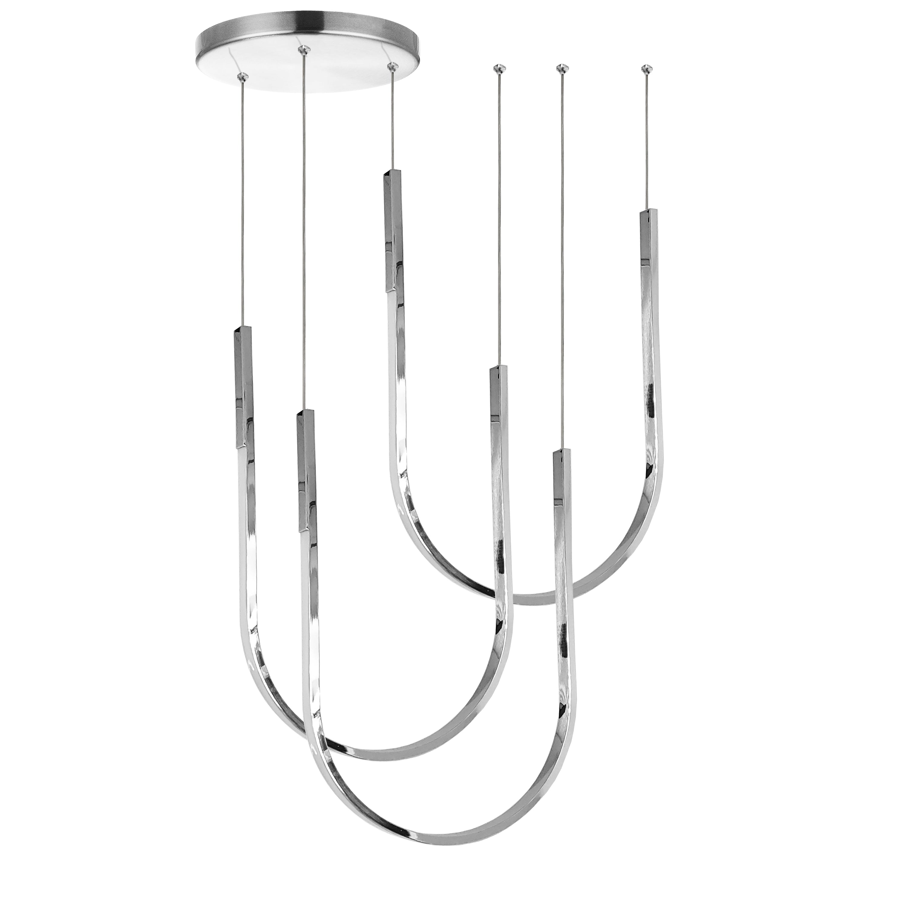 Dainolite PCR-2754LEDHP-PC 54W Horizontal Pendant Polished Chrome with White Silicone Diffuser