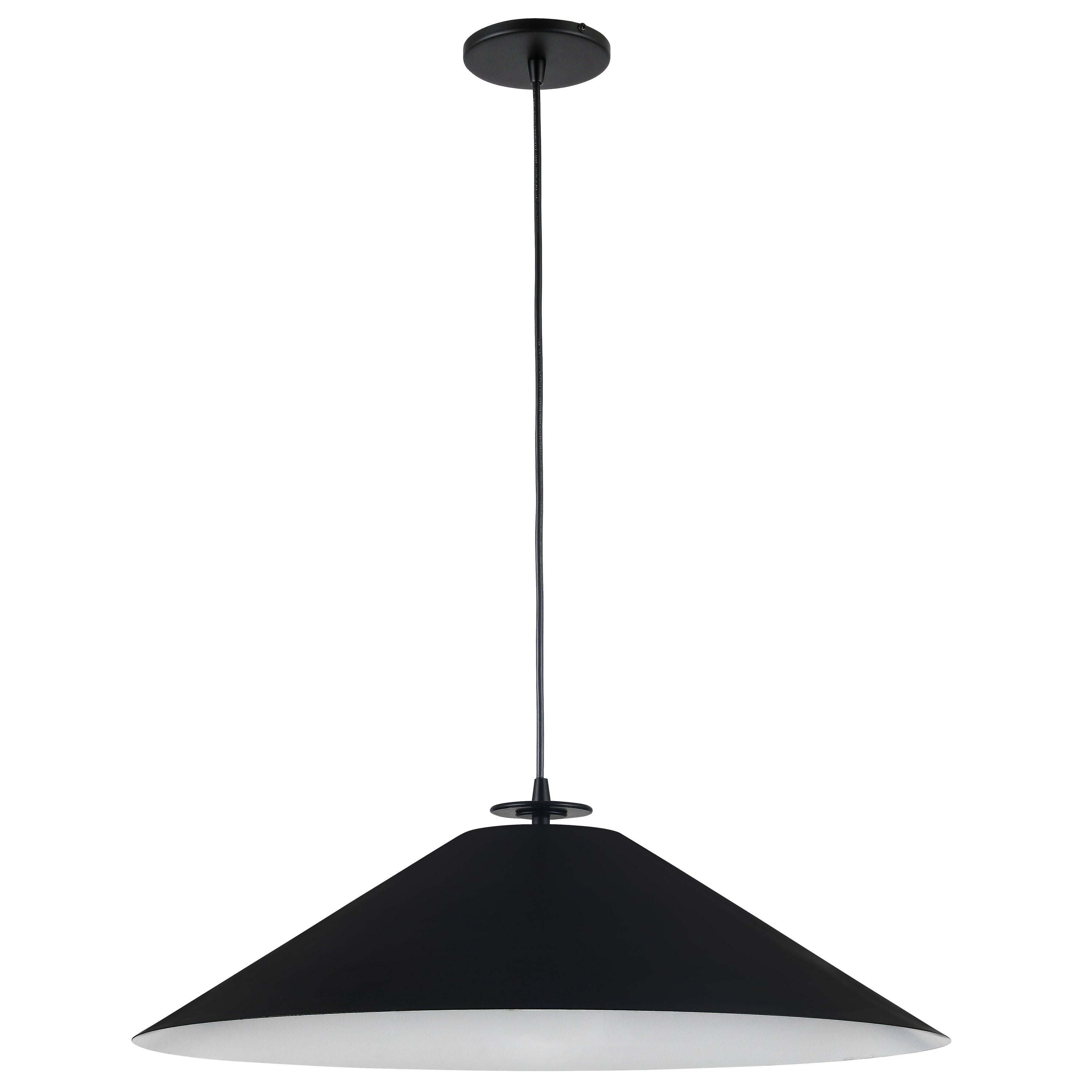 Dainolite Prudence - PDC-241P-MB - 1 Light Pendant, Matte Black - Black