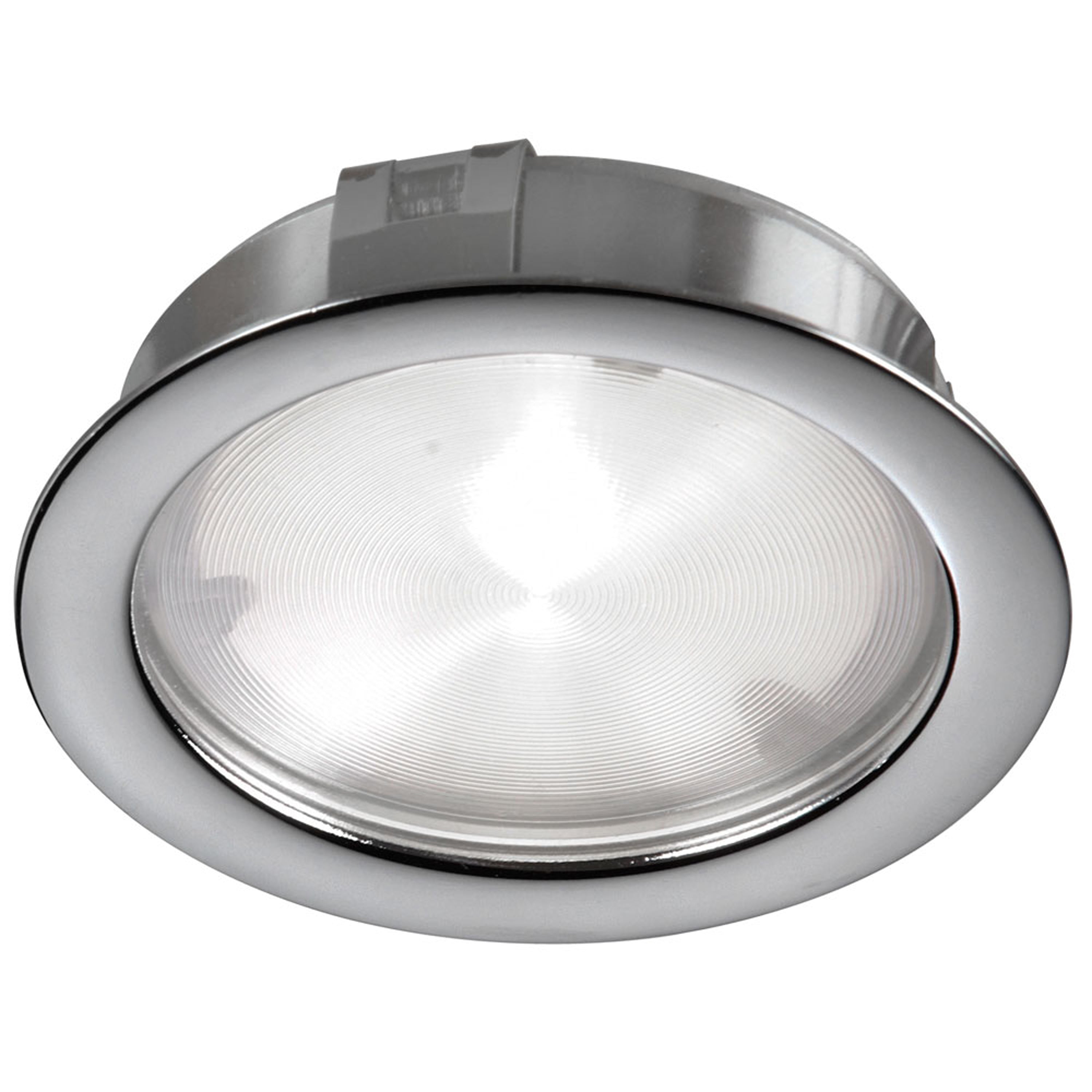 Dainolite LED - PLED-04-SN - Cree 4W 24VDC input 3000K, CRI80+, 40° beam Puck Light, Satin Chrome - Satin Nickel