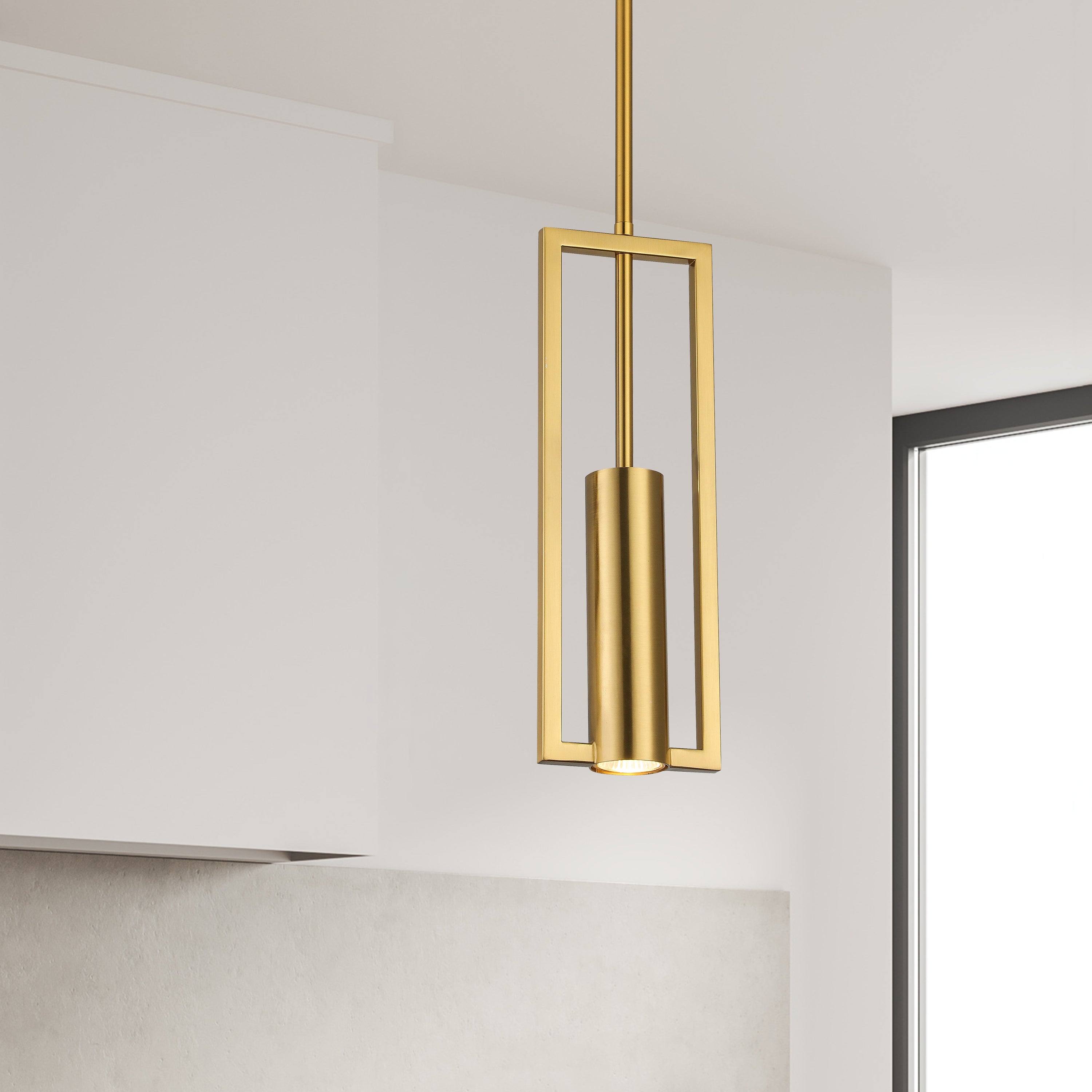 Dainolite Pauline - PLN-151P-AGB - 1 Light Pendant, Aged Brass - Aged Brass