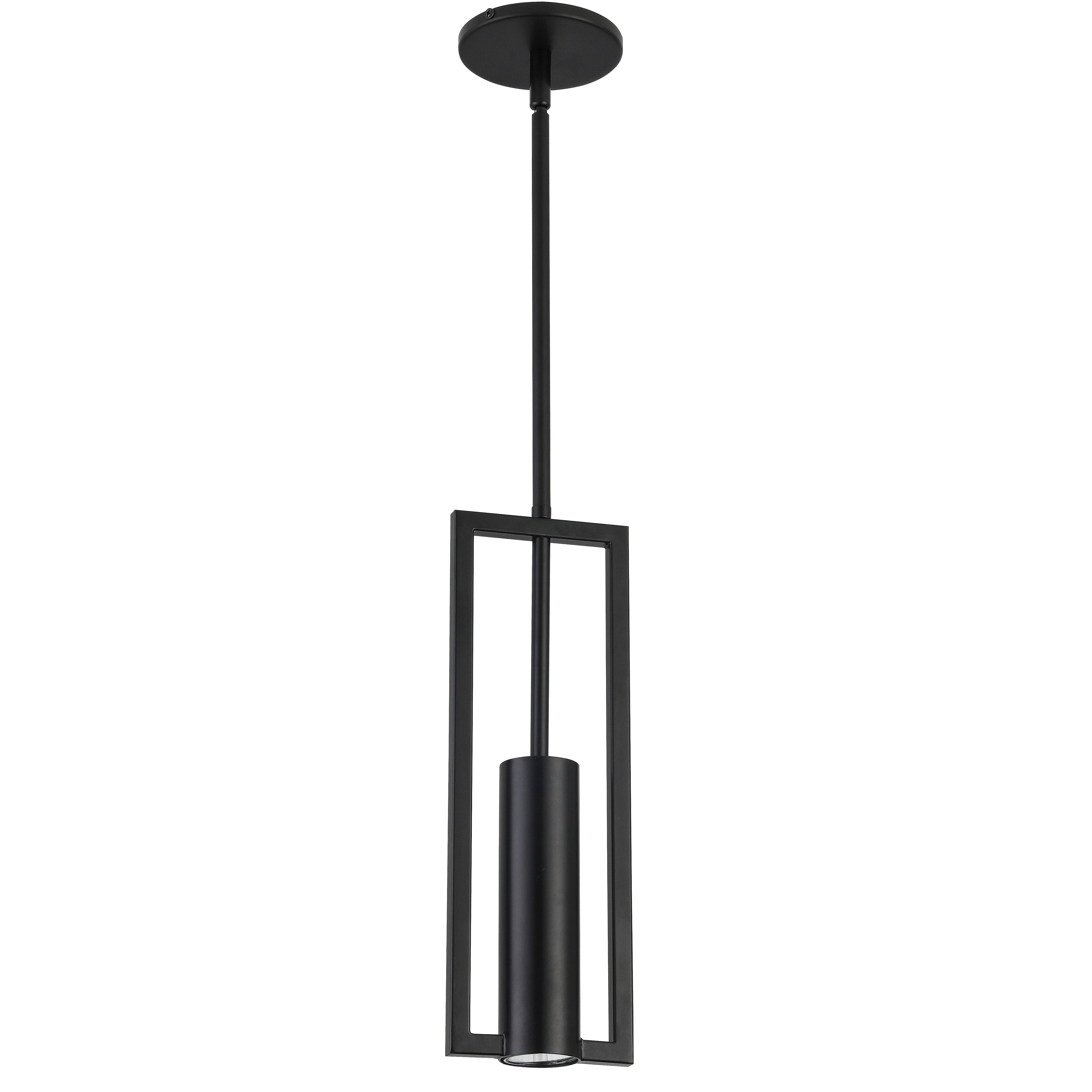 Dainolite Pauline - PLN-151P-MB - 1 Light Pendant, Matte Black - Matte Black