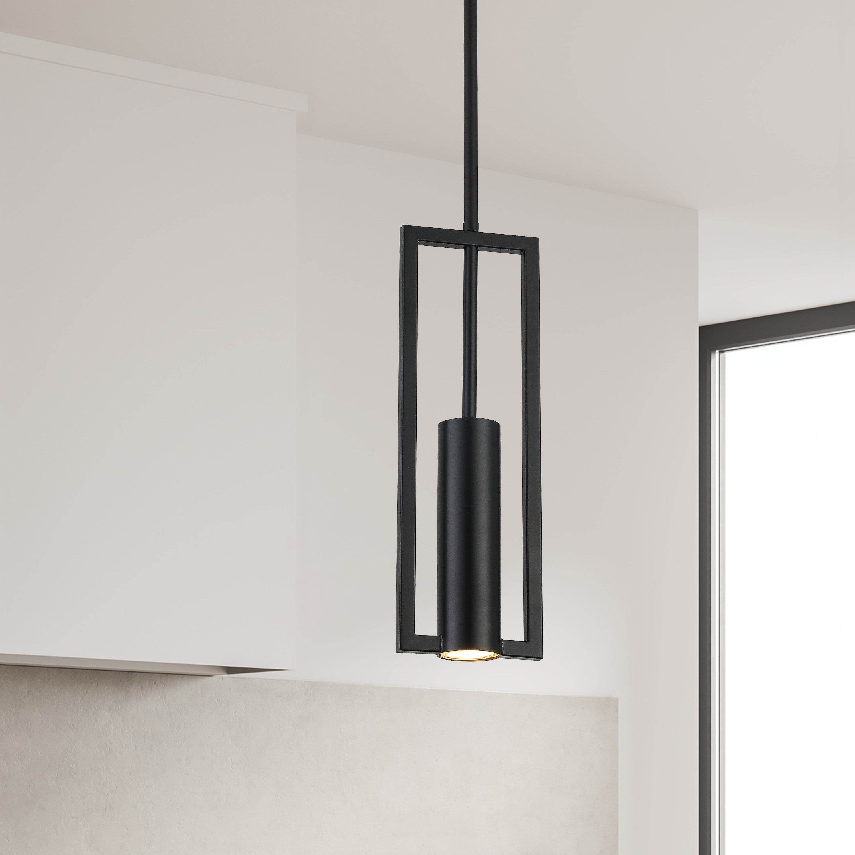 Dainolite Pauline - PLN-151P-MB - 1 Light Pendant, Matte Black - Matte Black