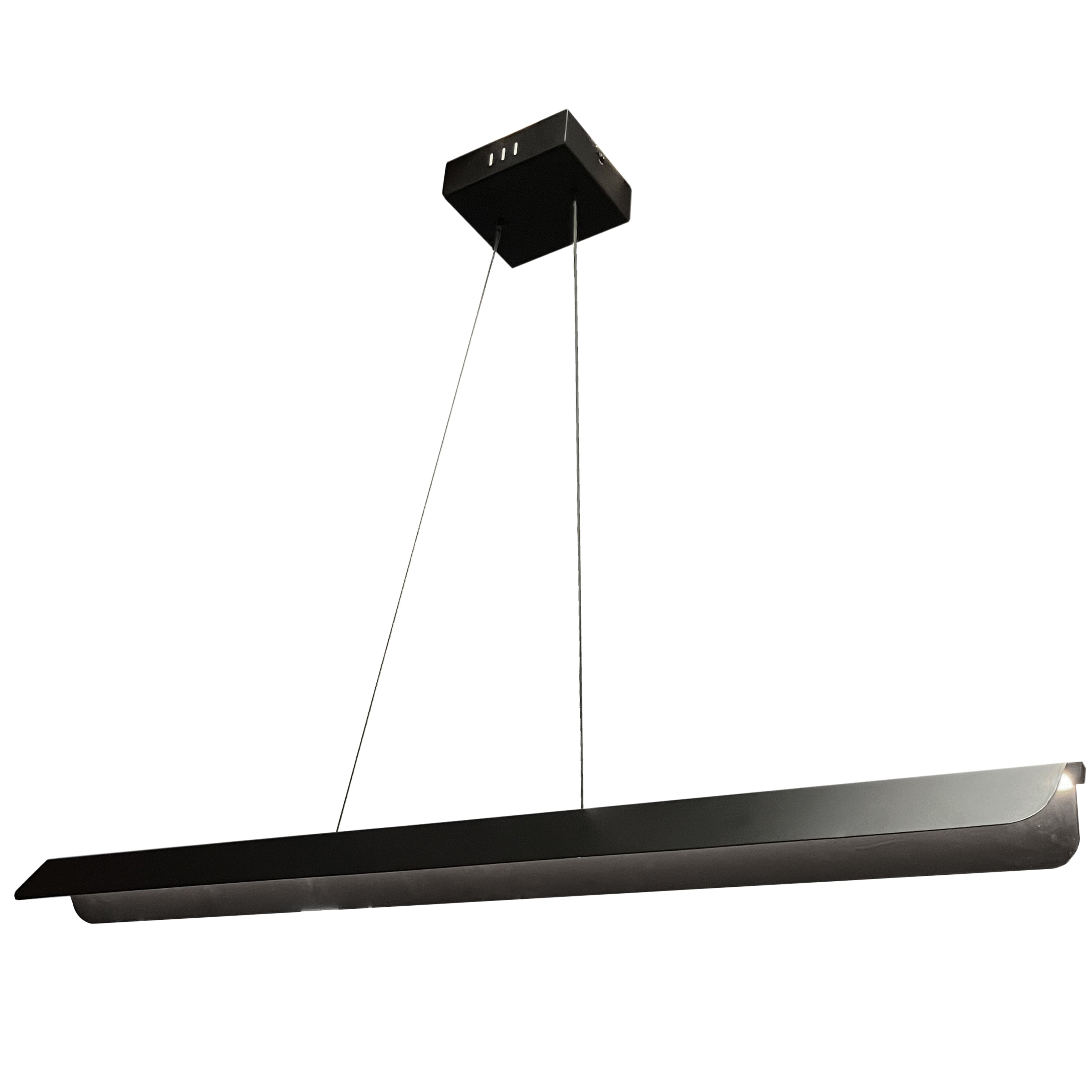 Dainolite PML-4830LEDHP-MB 30W Pendant Matte Black with Metal Shade