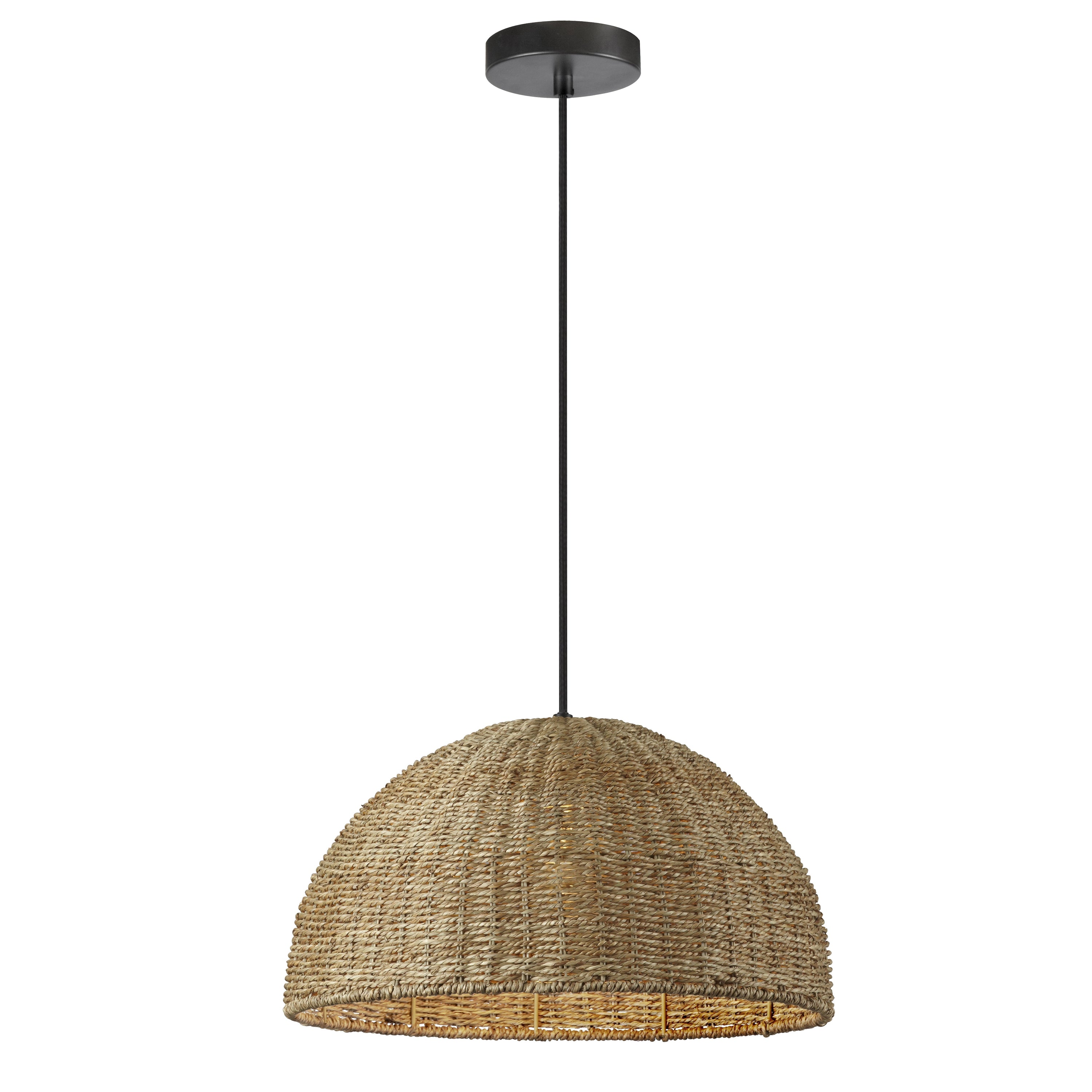 Dainolite Pourel - PRL-161P-NAT - 1 Light Pendant, Natural - Natural