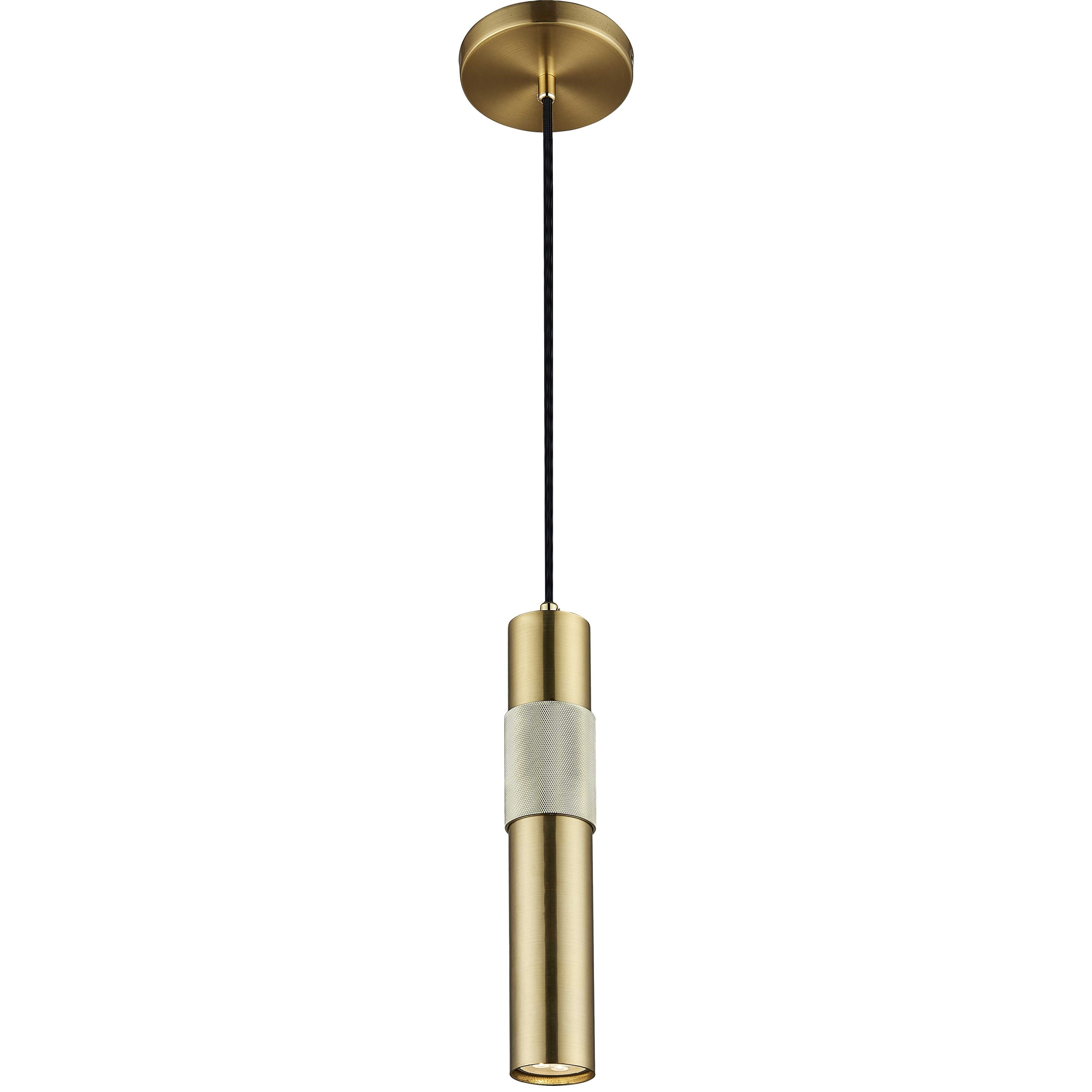 Dainolite Passwell - PSW-121P-AGB - 1 Light Pendant Aged Brass - Aged Brass