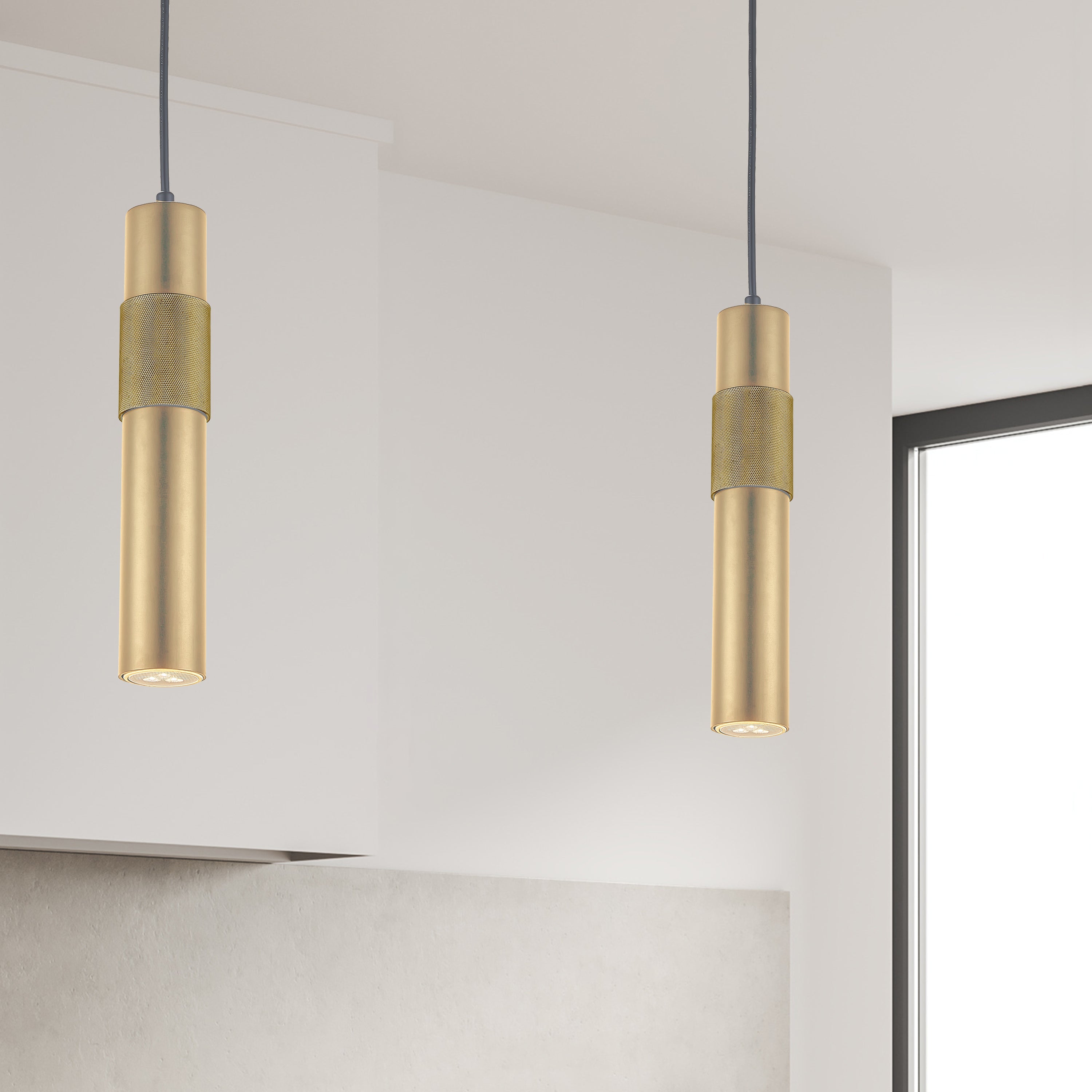 Dainolite Passwell - PSW-121P-AGB - 1 Light Pendant Aged Brass - Aged Brass