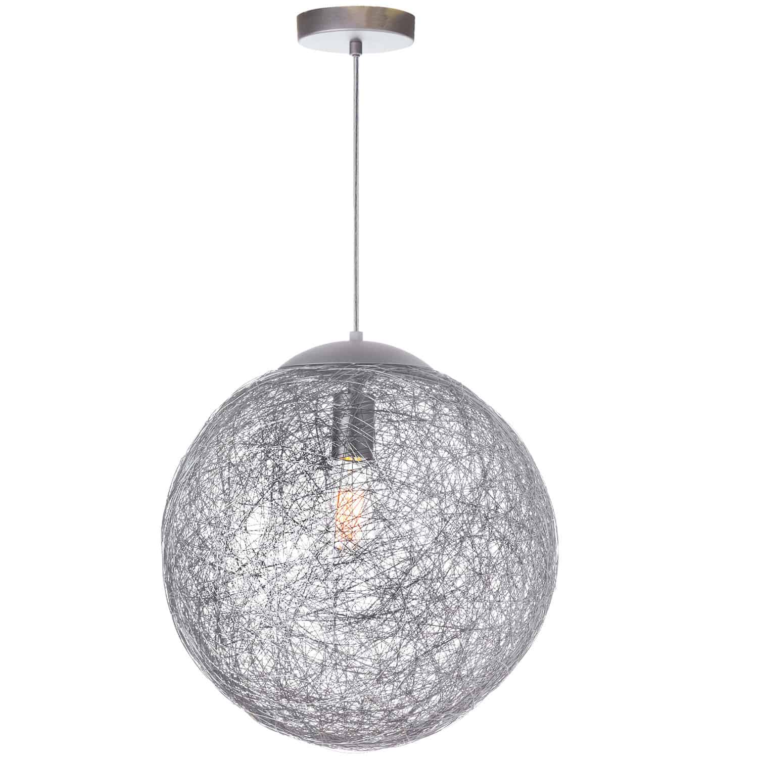 Dainolite Payton - PTN-151P-AL - 1 Light Pendant, Aluminum - Silver