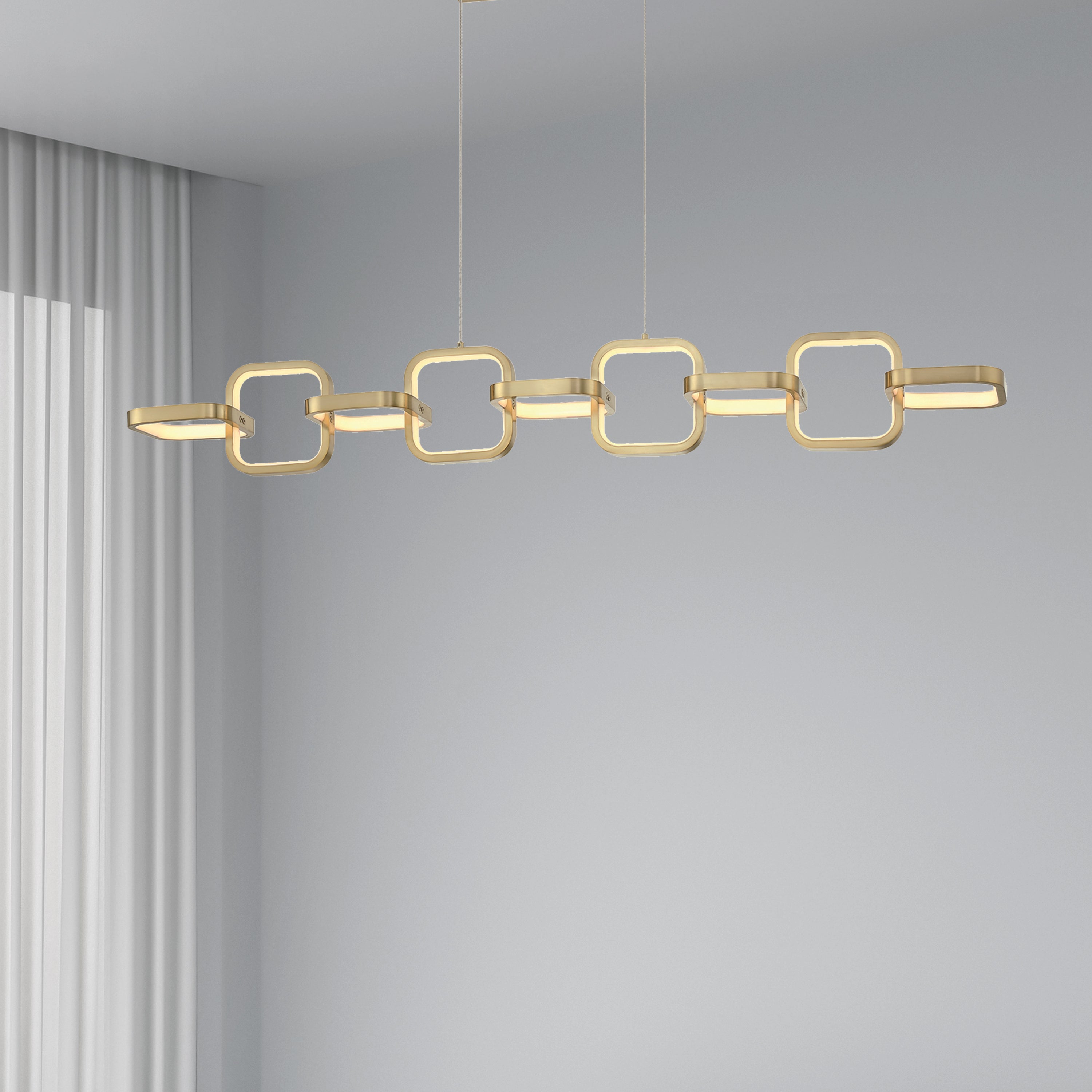 Dainolite Patsy - PTY-4359LEDHP-AGB - 59W LED Patsy Pendant Aged Brass - Aged Brass