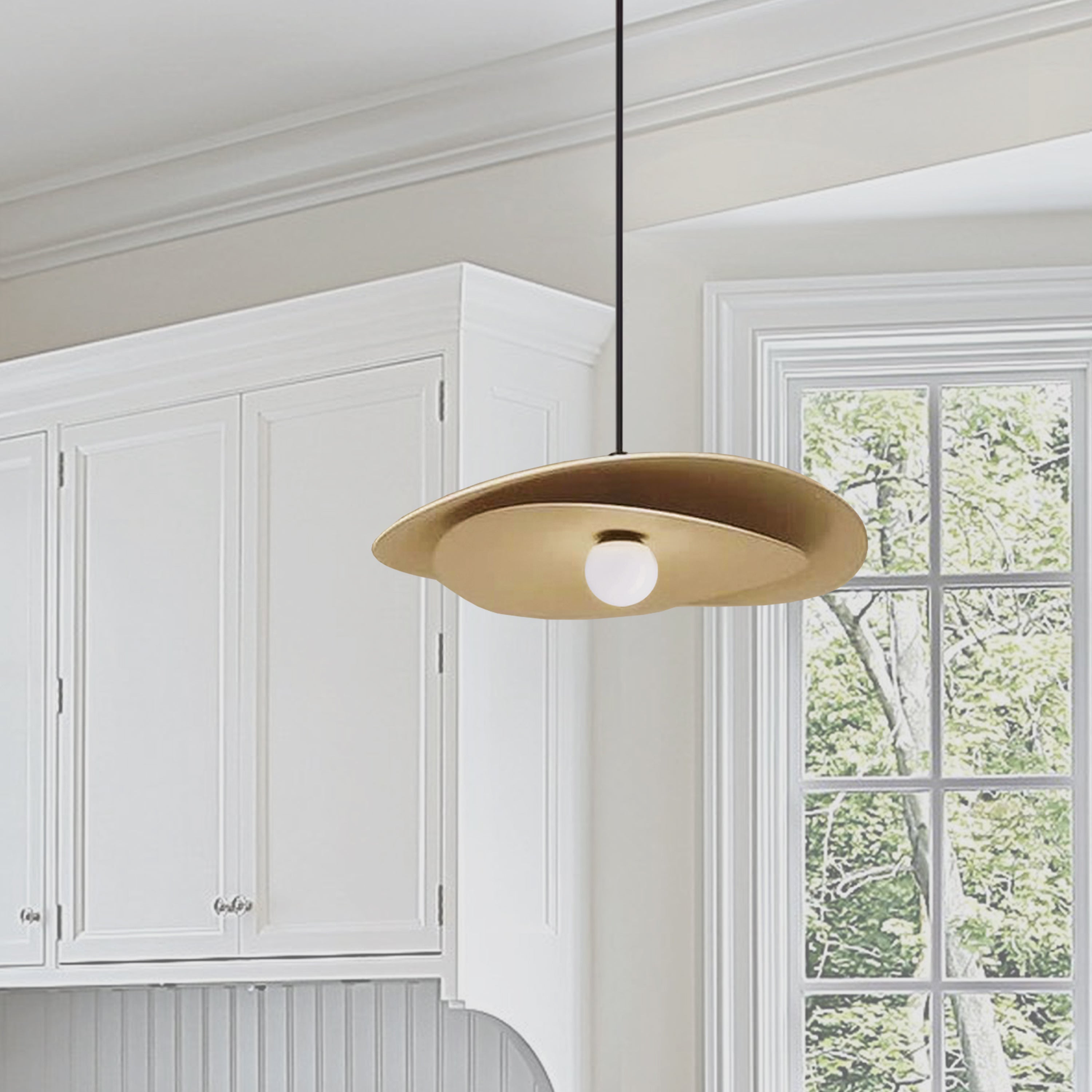 Dainolite Paven - PVN-2012LEDP-AGB - 12W LED Paven Pendant Aged Brass - Aged Brass