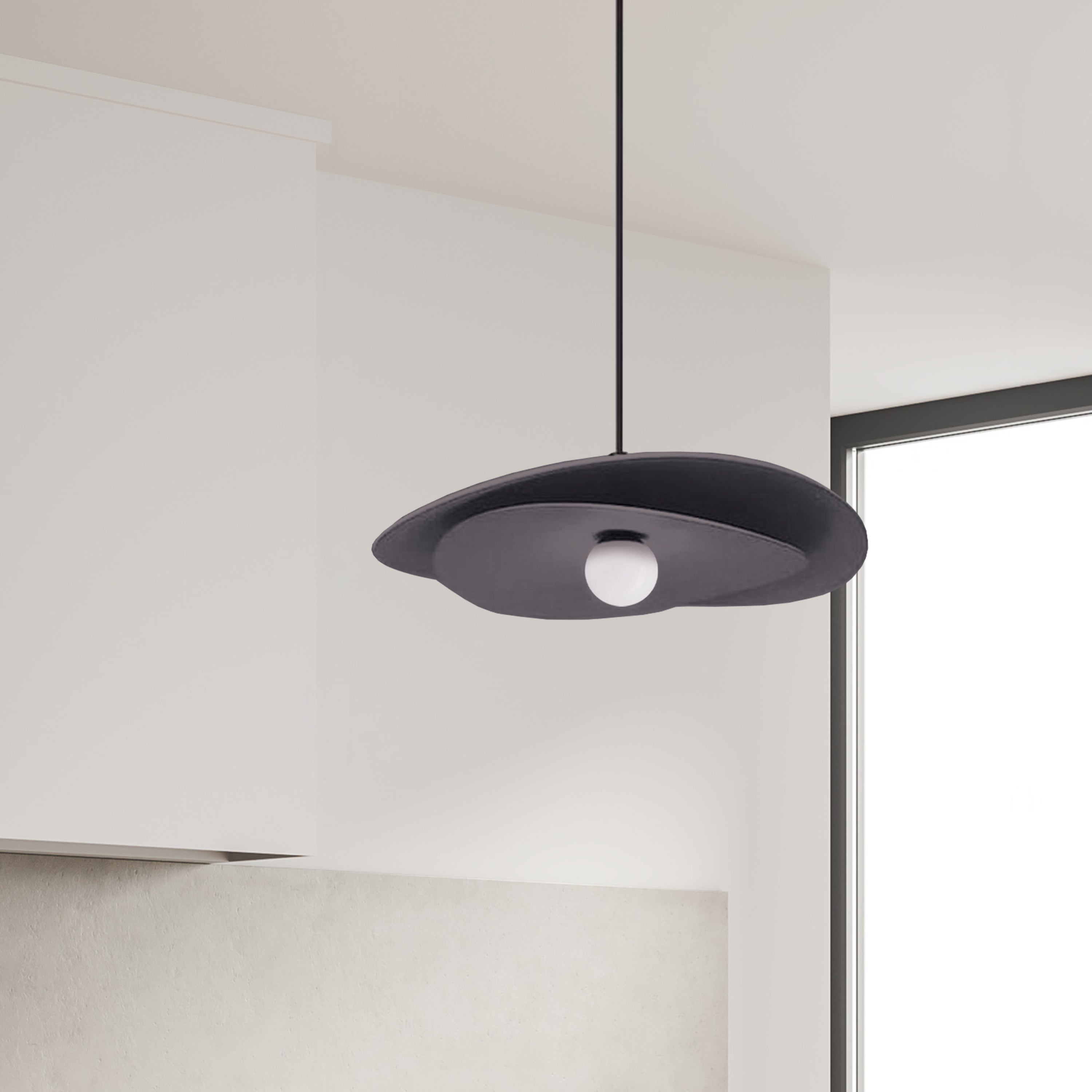 Dainolite Paven - PVN-2012LEDP-MB - 12W LED Paven Pendant Matte Black - Matte Black