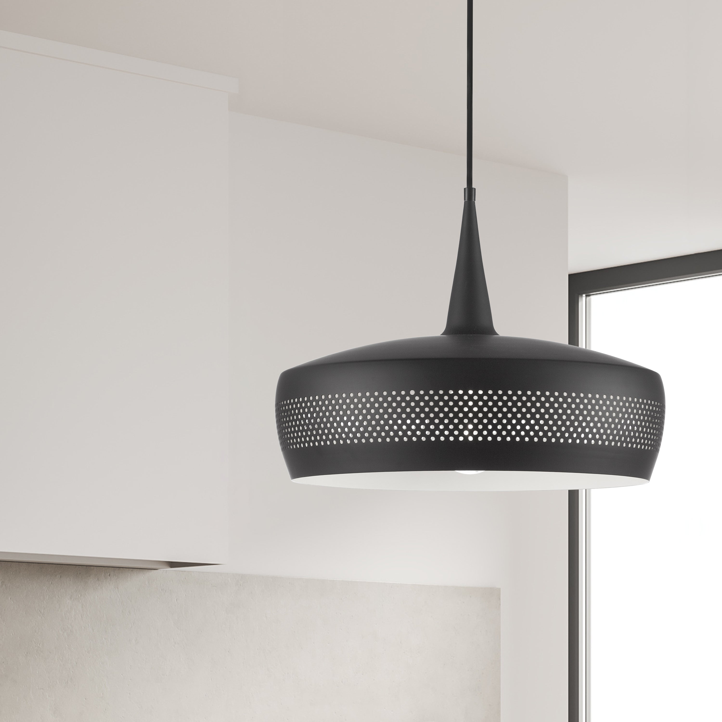 Dainolite Pixie - PXE-161P-MB - 1 Light Pendant, Matte Black - Matte Black