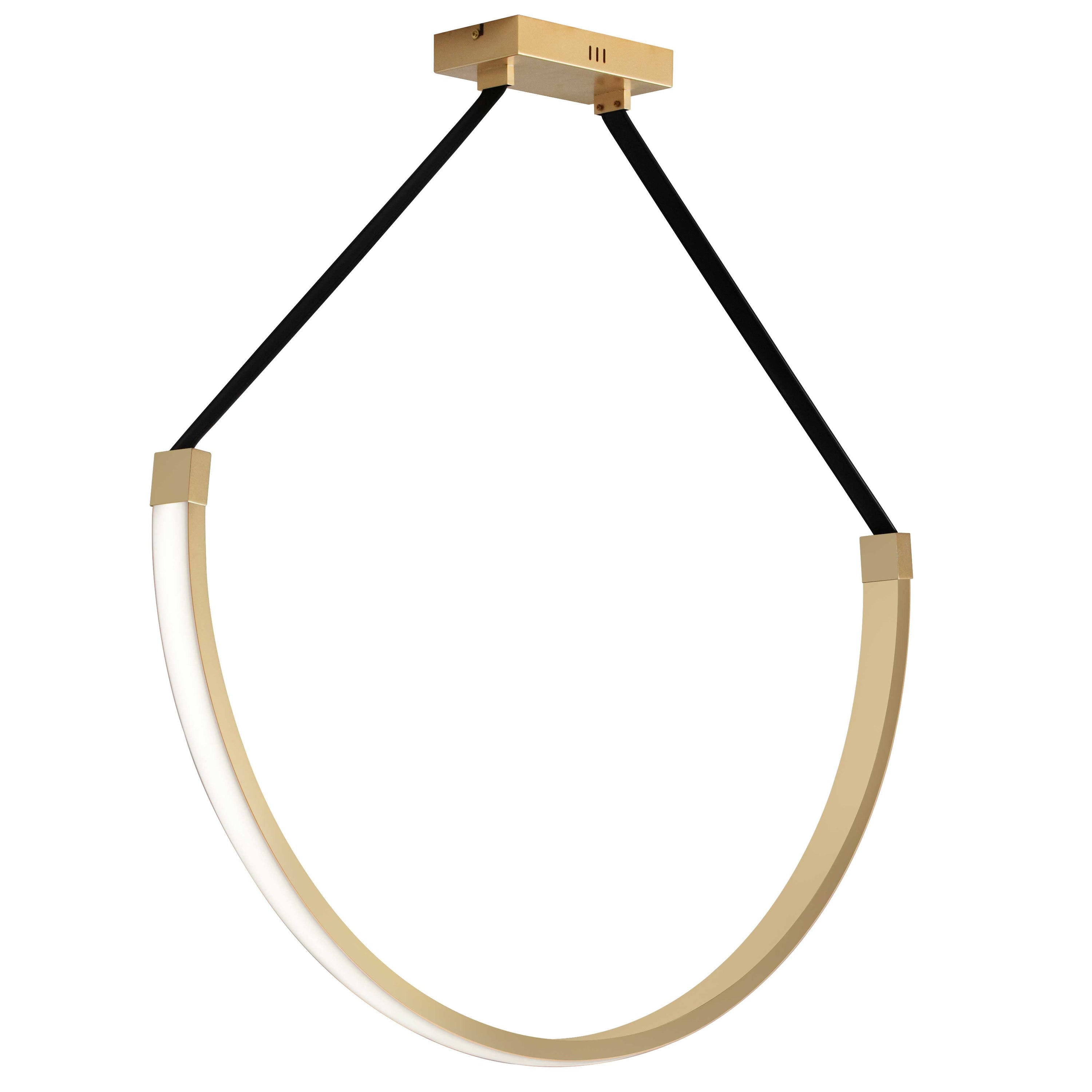 Dainolite Regan - REG-401LEDP-AGB - 50W Pendant Aged Brass with White Silicone Diffuser - Aged Brass