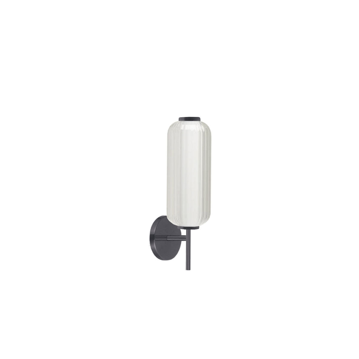 Dainolite Ramona - RMA-1710LEDW-MB - 10W LED Wall Sconce, Matte Black with Clear Fluted Glass - Clear