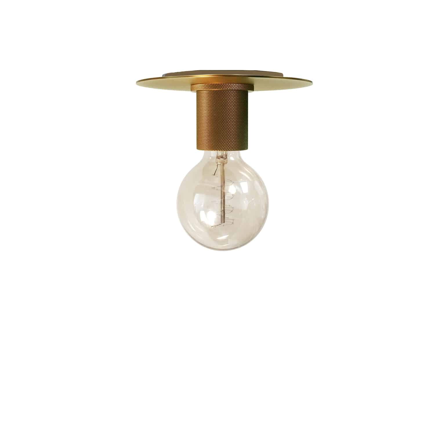 Dainolite Roswell - RSW-61FH-AGB - 1 Light Flush Mount, Aged Brass - Aged Brass