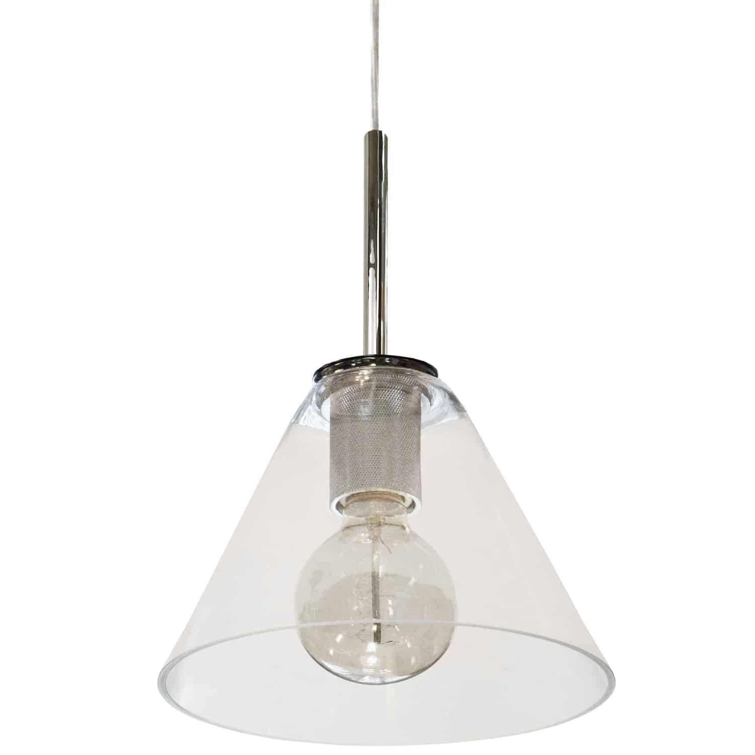 Dainolite Roswell - RSW-91P-PC-CLR - 1 Light Pendant, Polished Chrome with Clear Glass - Polished Chrome