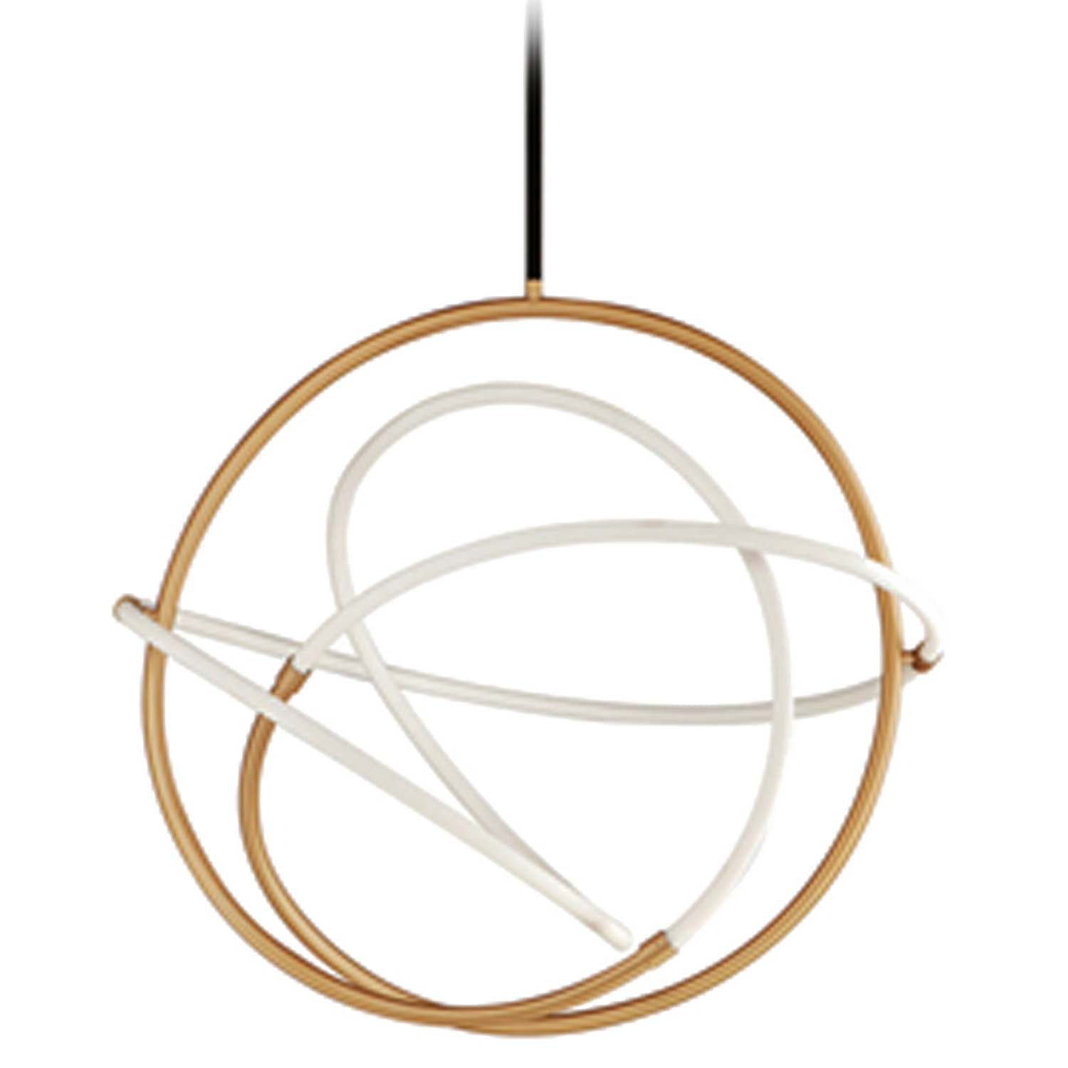 Dainolite RYN-3240LEDP-GLD-MB 40W Pendant Gold & Matte Black