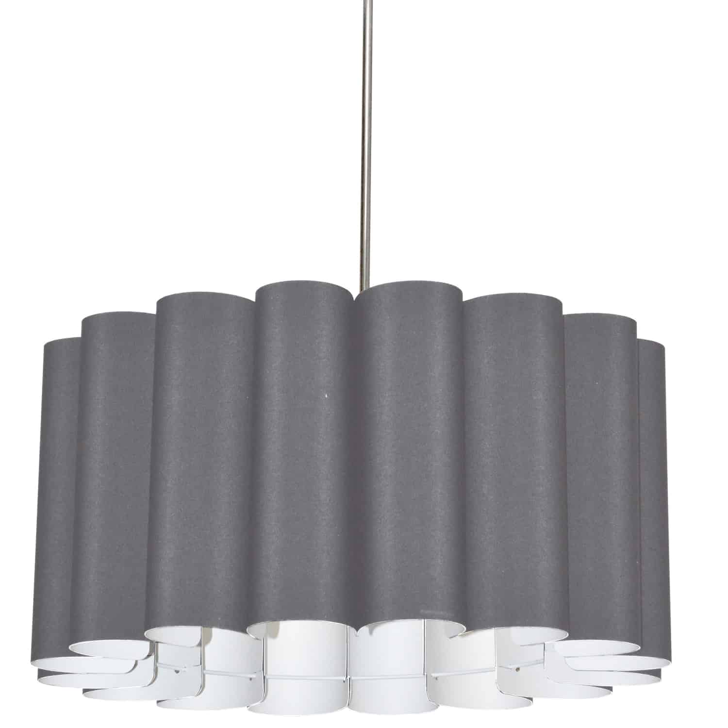 Dainolite Sandra - SAN244-PC-835 - 4 Light Sandra Pendant SGlow Grey Polished Chrome - Grey