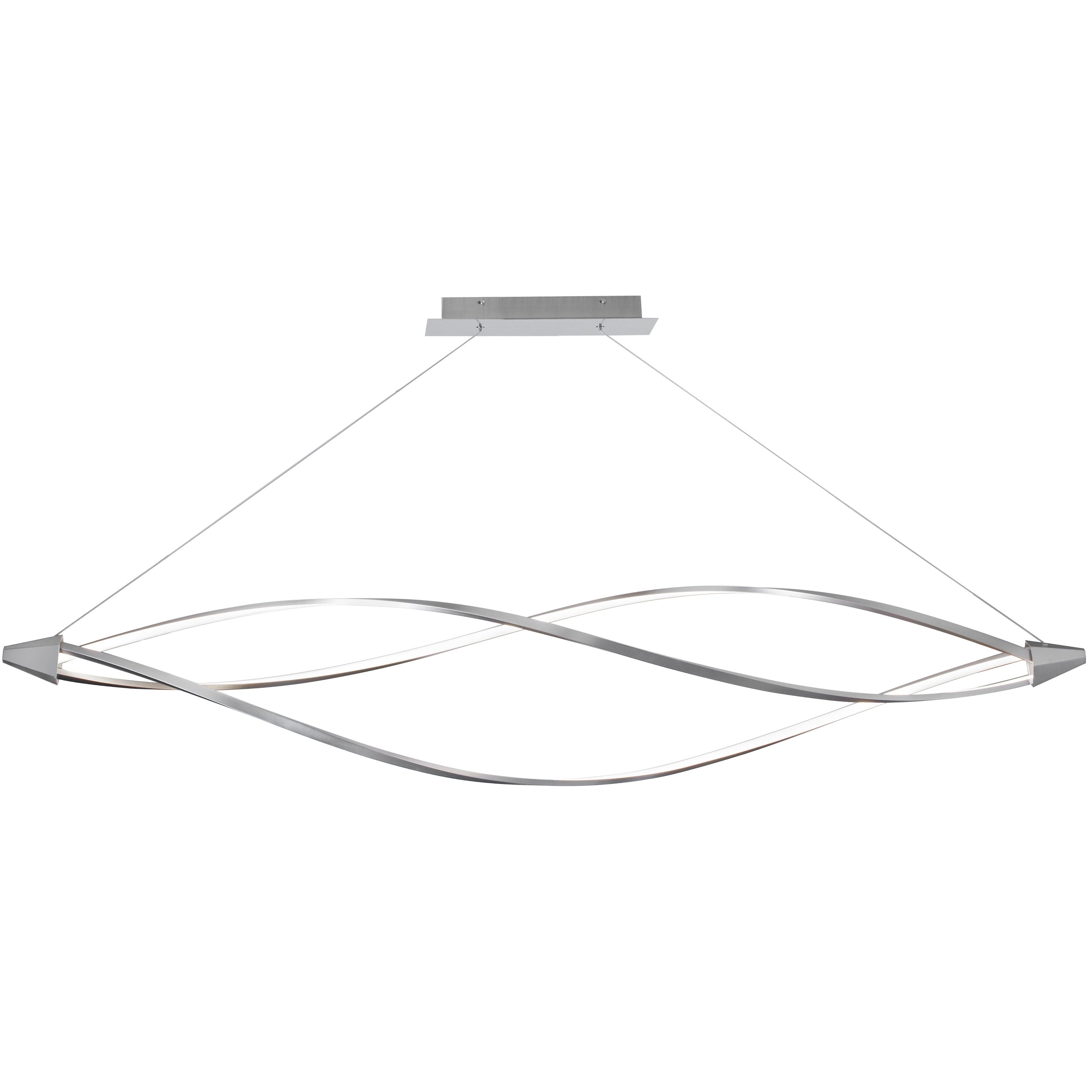 Dainolite Seli - SEL-72HP-SC - 53W LED Horizontal Pendant, Satin Chrome Finish - Satin Chrome