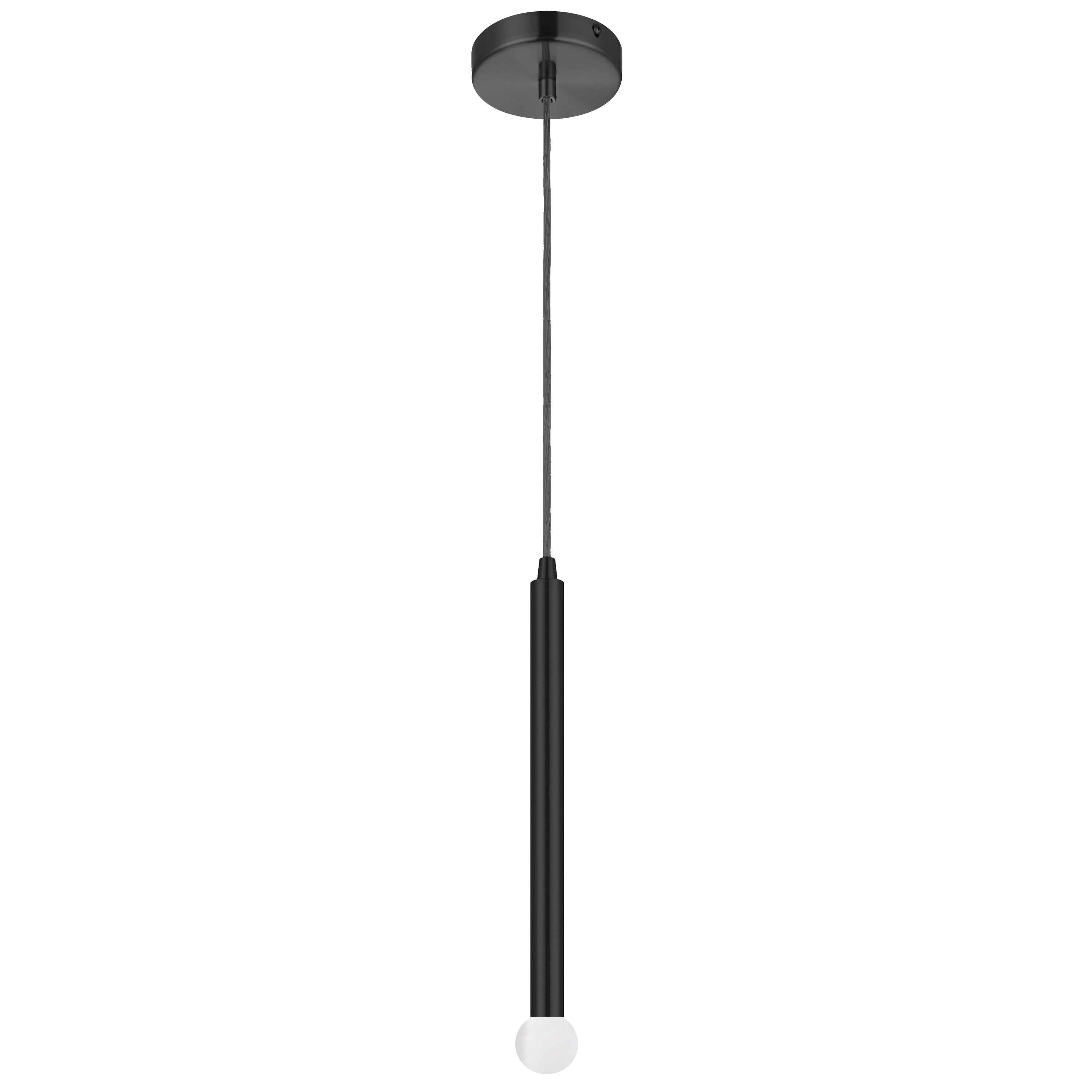 Dainolite SNY-121P-MB 1 Light Incandescent Pendant Matte Black