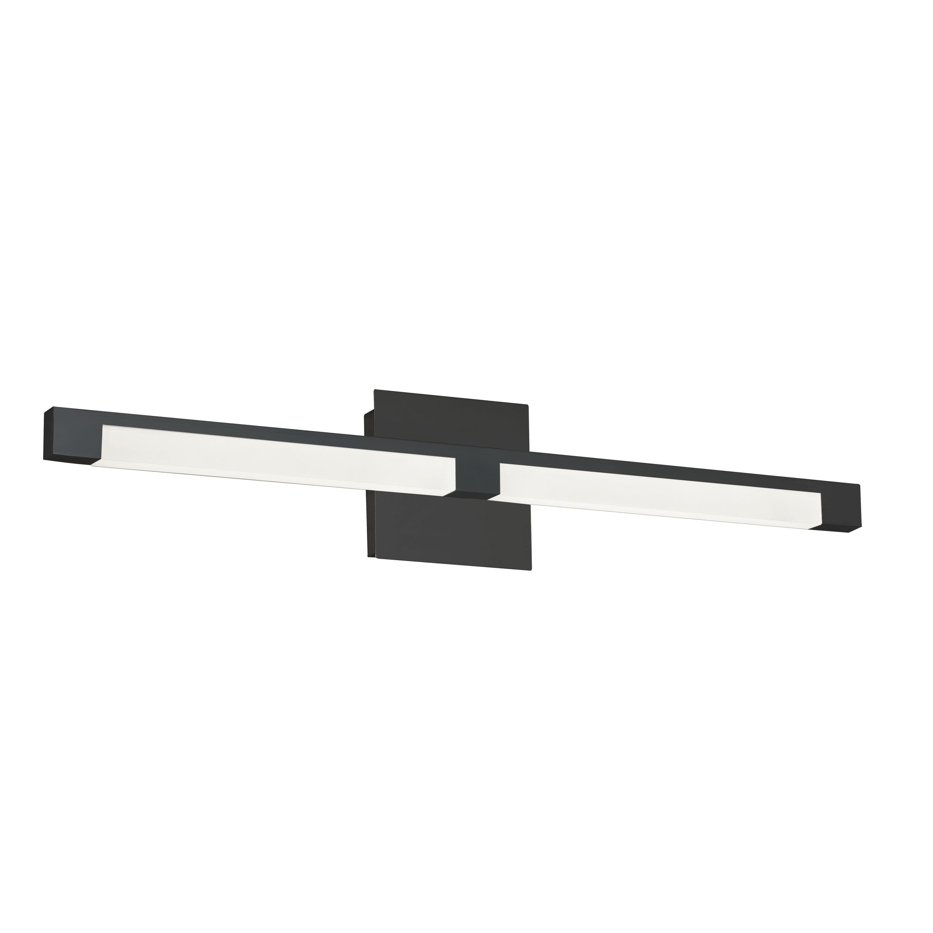 Dainolite Soho - SOH-28W-MB - 22W Vanity Fixture, Matte Black with Frosted Acrylic Diffuser - Black