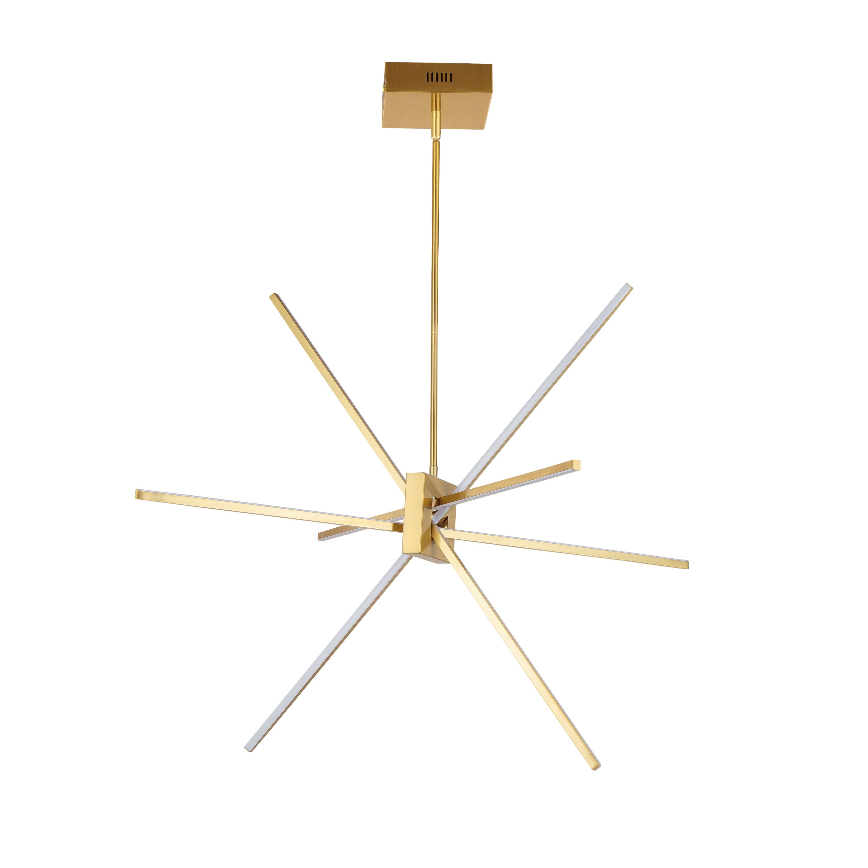 Dainolite Summit - SUM-34P-AGB - 46W LED Aged Brass Pendant with White Acrylic Diffuser - Aged Brass