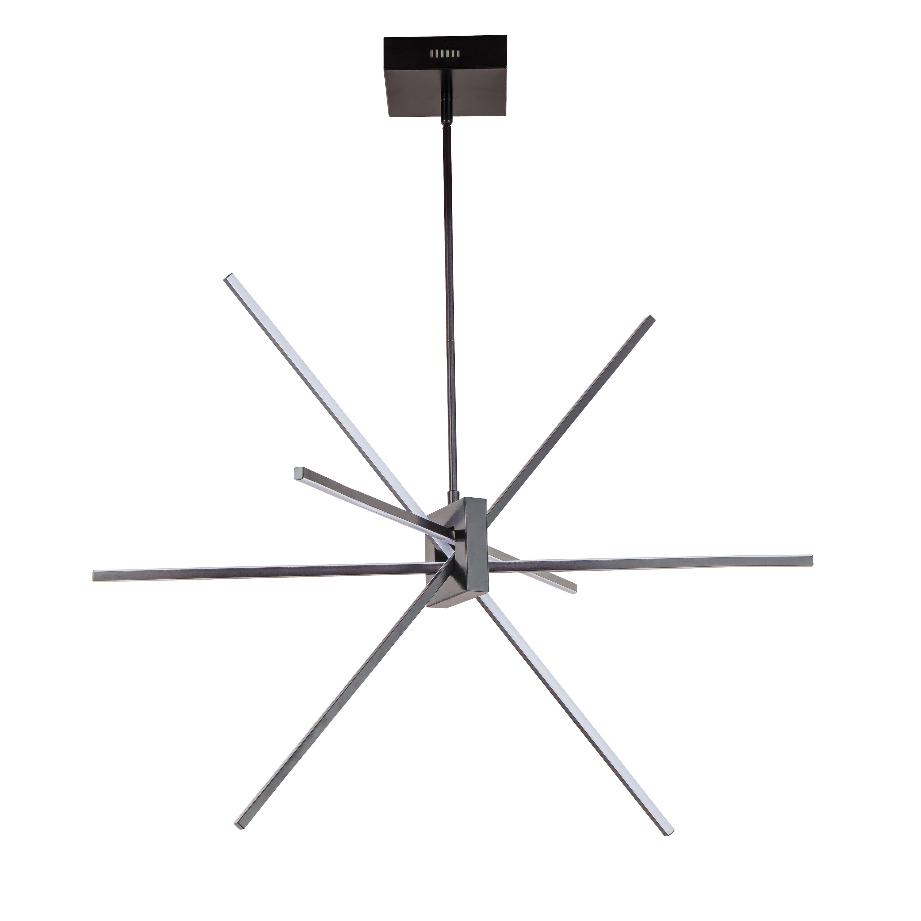 Dainolite Summit - SUM-34P-MB - 46W LED Pendant Matte Black with White Acrylic Diffuser - Black