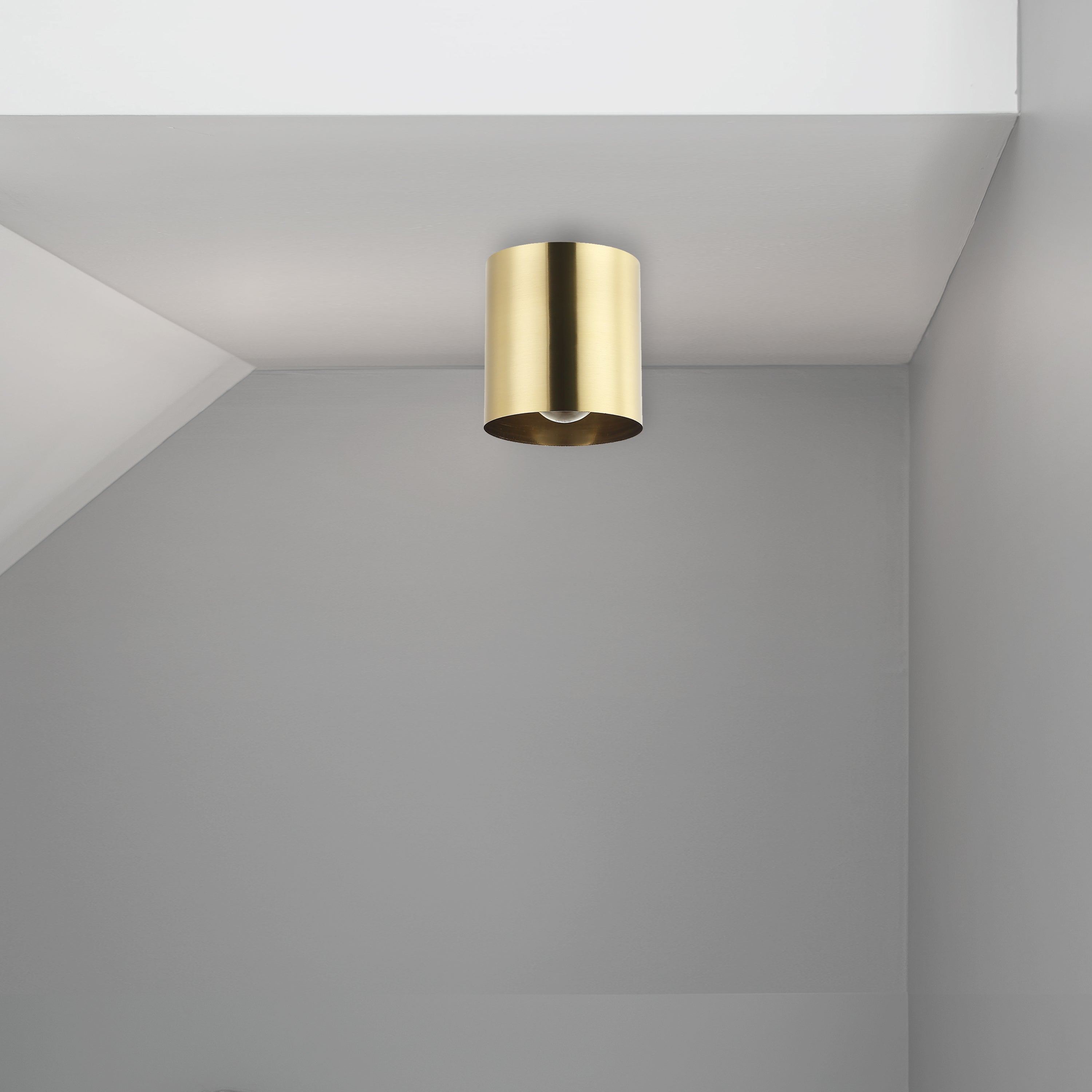 Dainolite Theron - TRN-41FH-AGB - 1 Light Aged Brass Flush Mount - Aged Brass