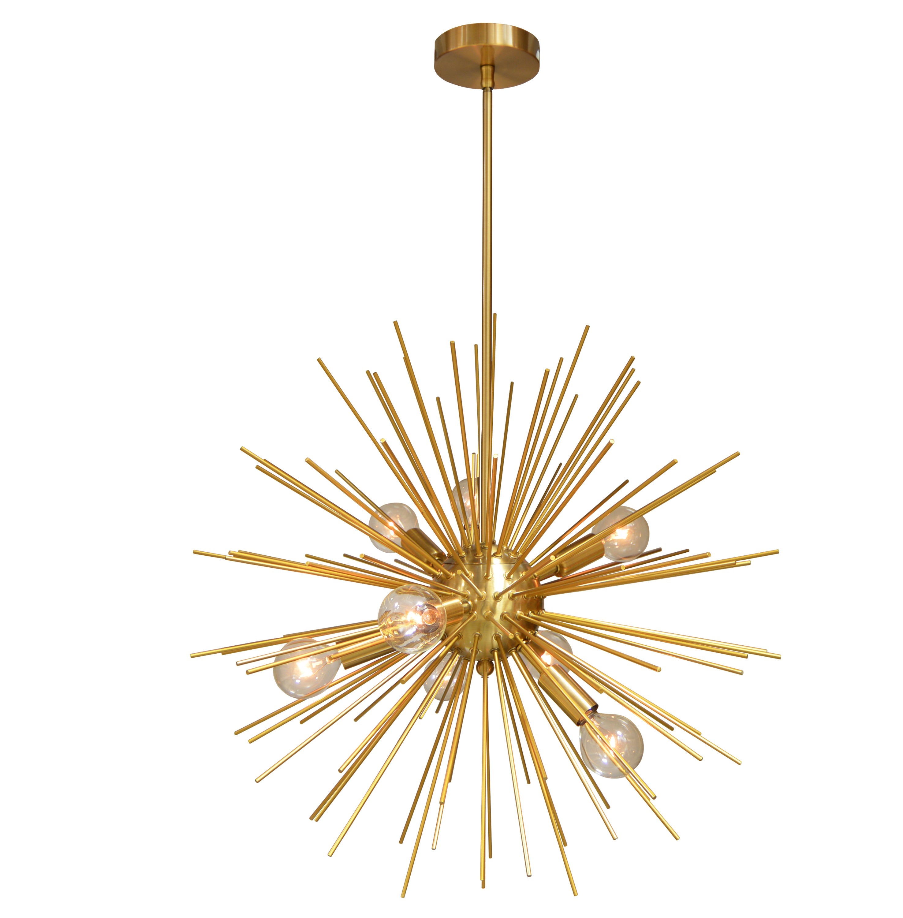 Dainolite Vega - VEG-248P-GLD-VB - 8 Light Pendant, Gold / Vintage Bronze Finish - Aged Brass