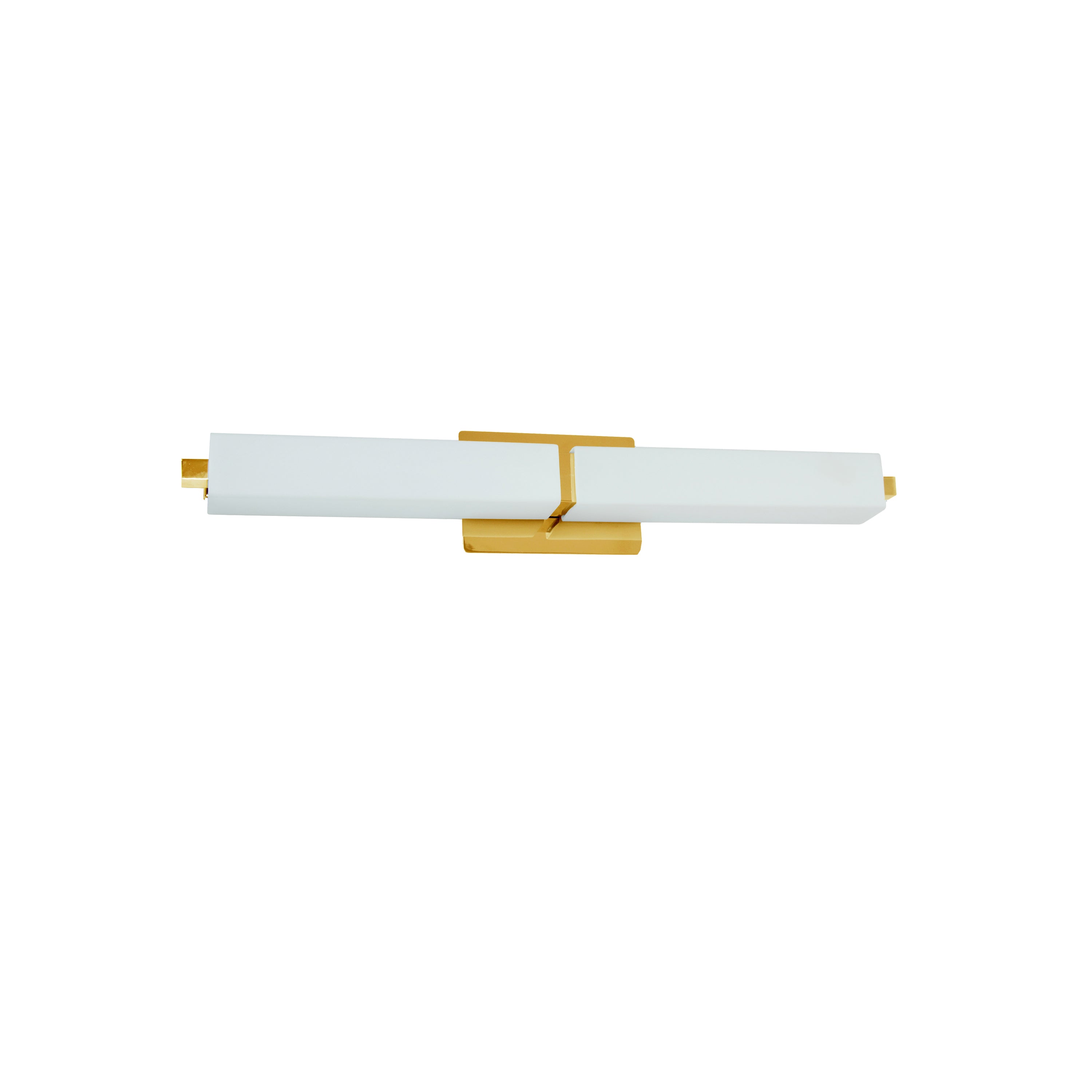 Dainolite Contemporary - VLD-172-24-AGB - 34W Aged Brass Vanity Fixture w/ White Glass - White