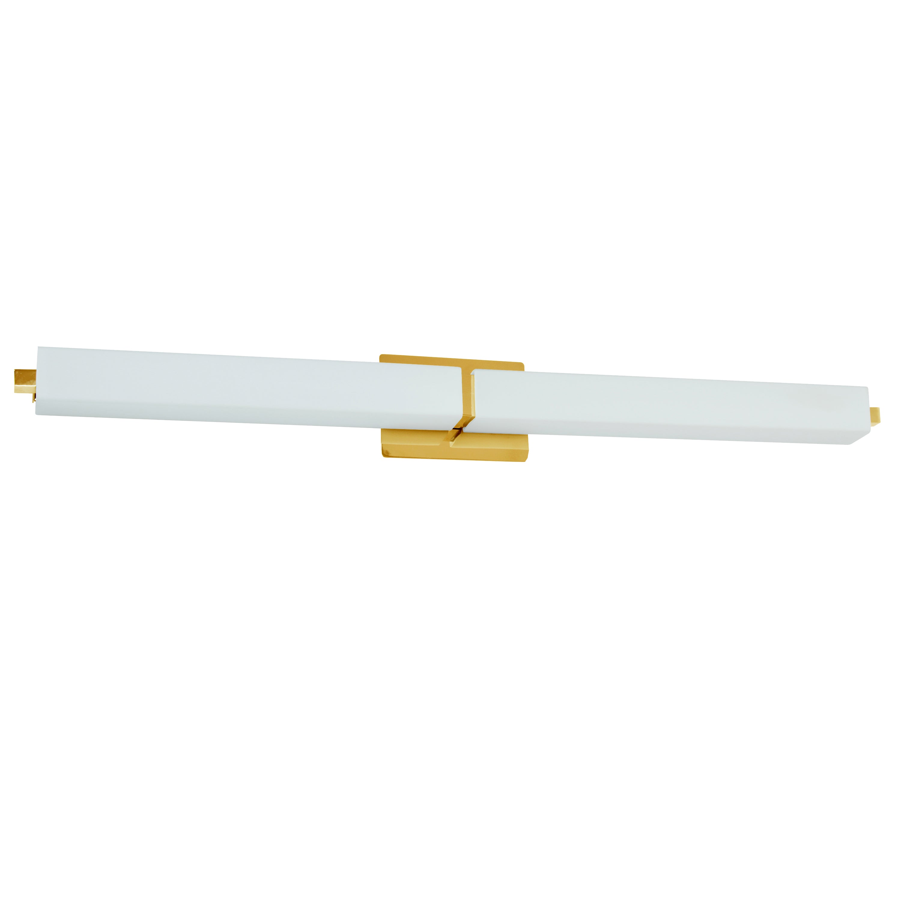 Dainolite Contemporary - VLD-172-36-AGB - 51W Aged Brass Vanity Fixture w/ White Glass - White