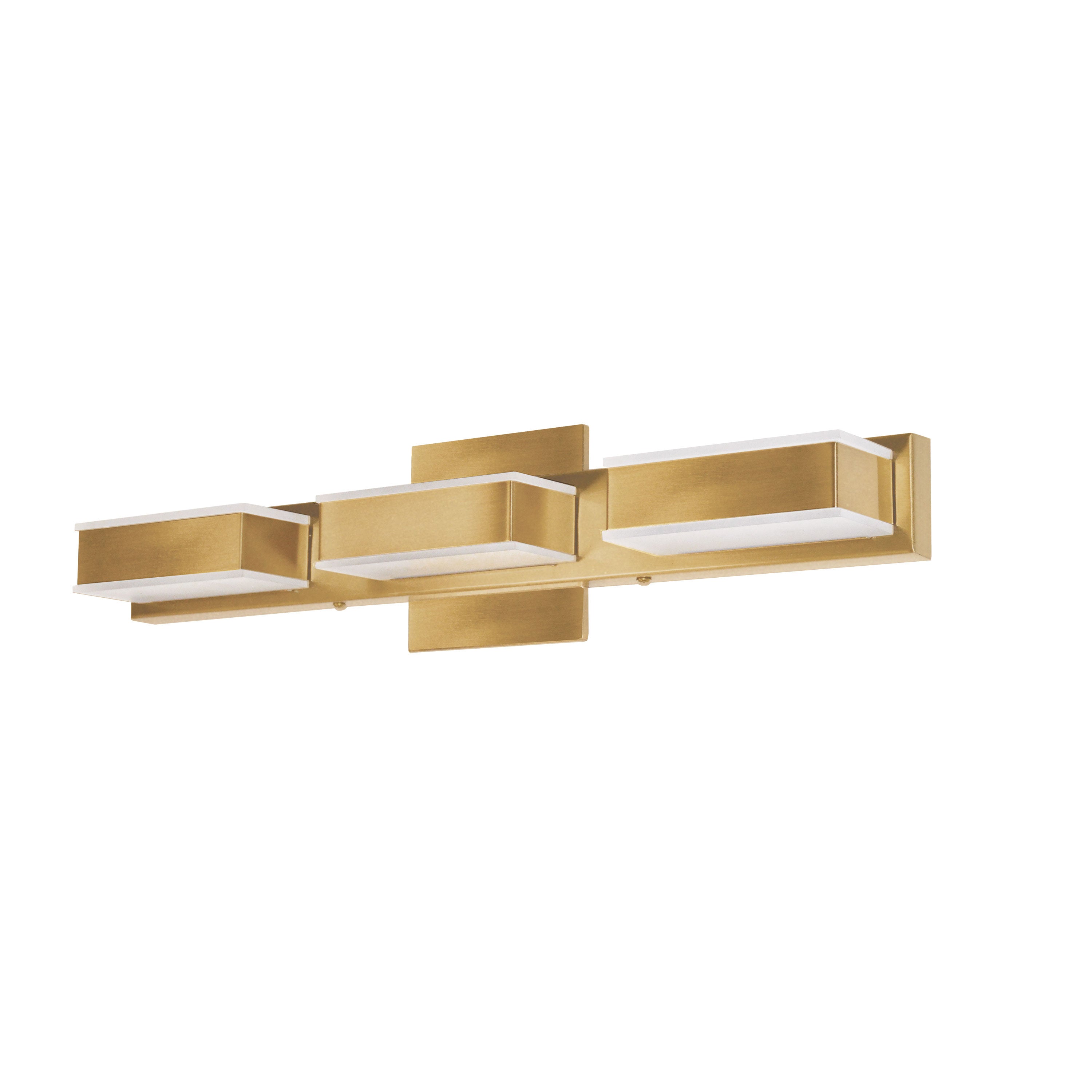 Dainolite Modern - VLD-215-3W-GLD - 3 Light LED Wall Vanity Fixture Gold Finish - Aged Brass