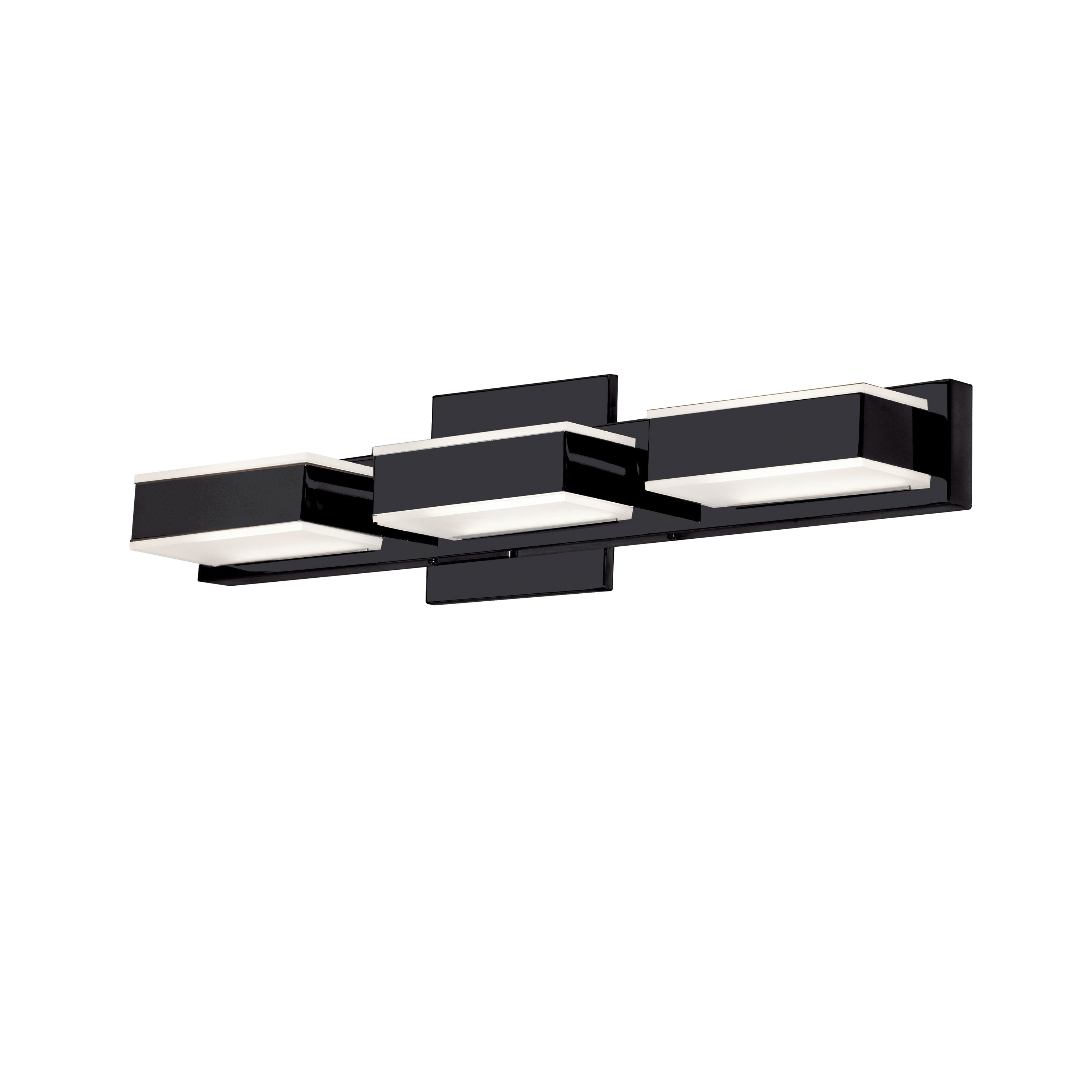 Dainolite Modern - VLD-215-3W-MB - 3 Light LED Wall Vanity Fixture, Matte Black Finish - Black