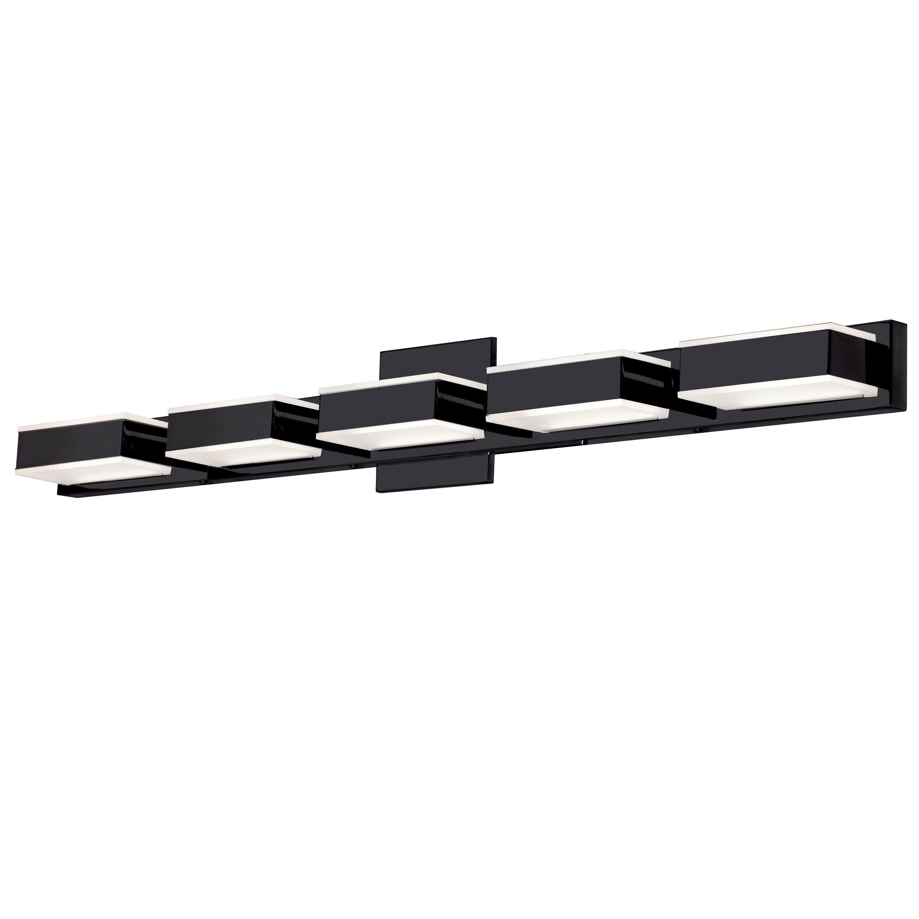 Dainolite Modern - VLD-215-5W-MB - 5 Light LED Wall Vanity Fixture, Matte Black Finish - Black