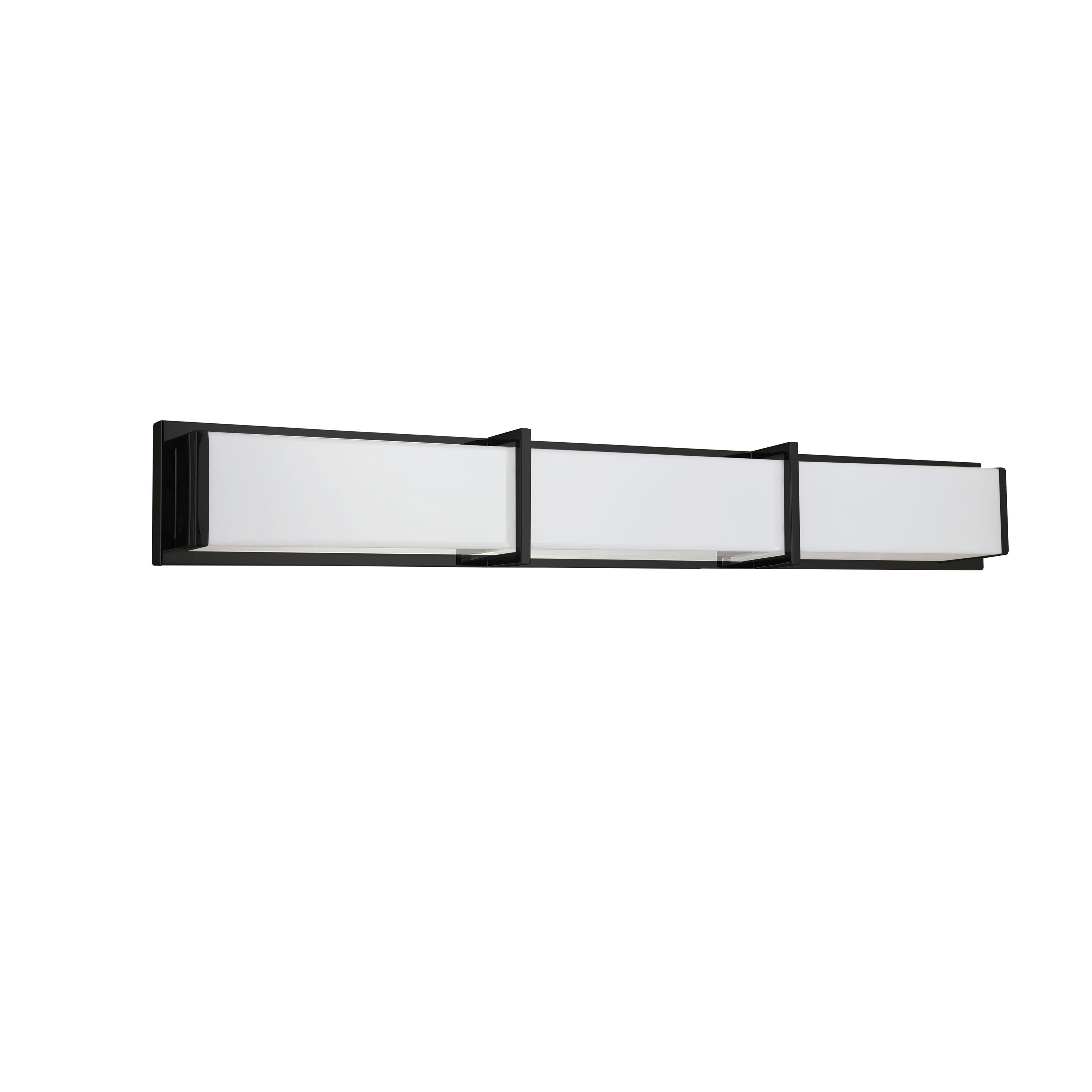 Dainolite Winston - VLD-414-MB - 50W Matte Black Vanity Fixture Light w/ White Acrylic Diffuser - Black