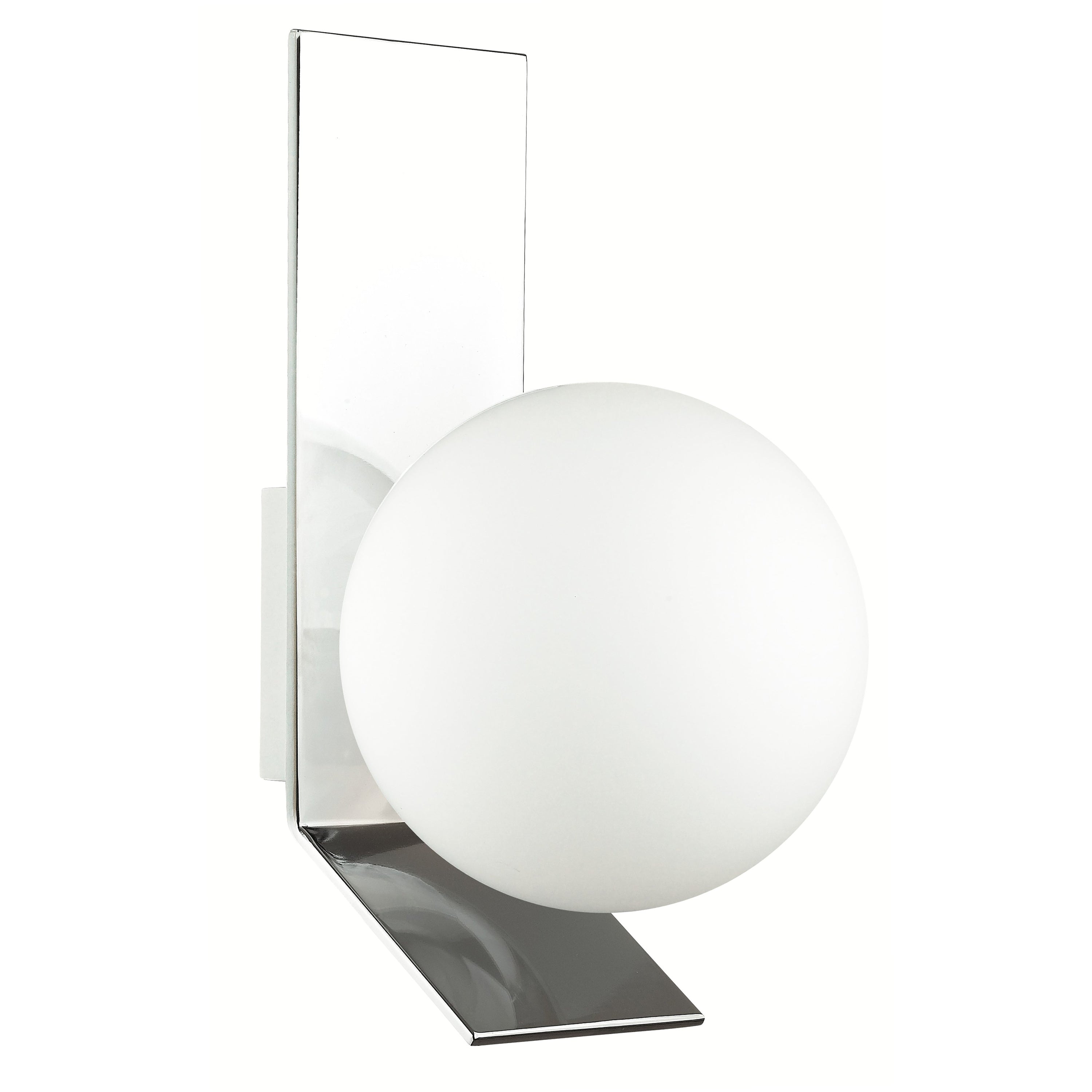 Dainolite Valemont - VMT-81W-PC - 1 Light Wall Sconce, Polished Chrome w/ Opal White Glass - Polished Chrome