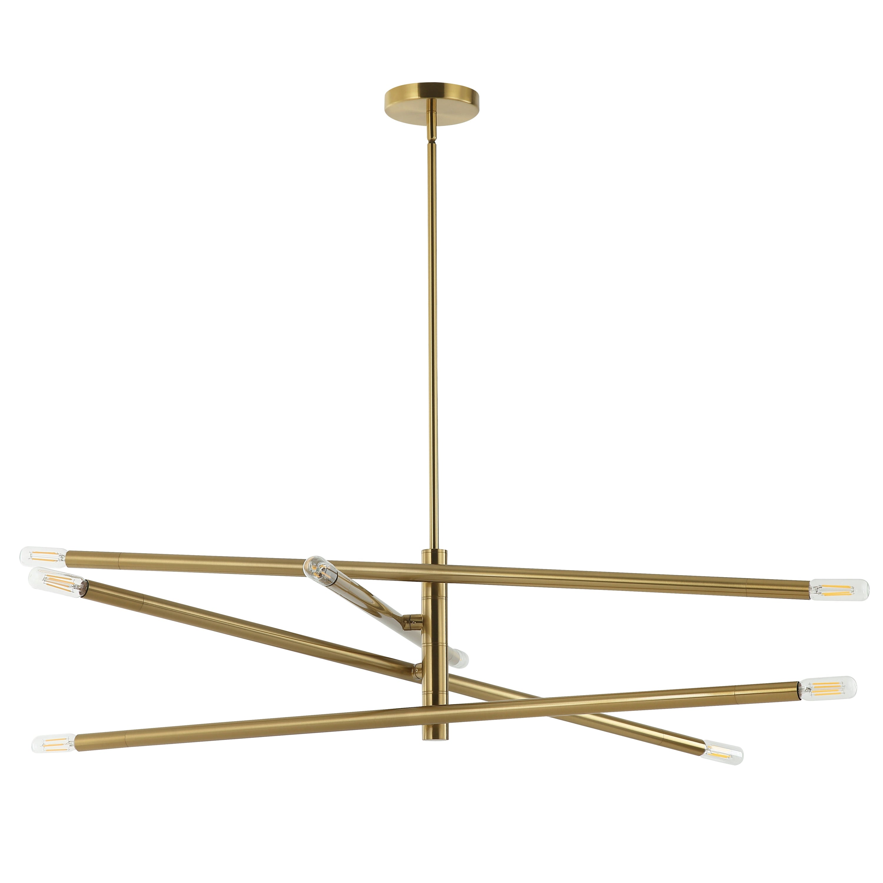 Dainolite Wand - WAN-408P-AGB - 8 Light Pendant in Aged Brass - Aged Brass