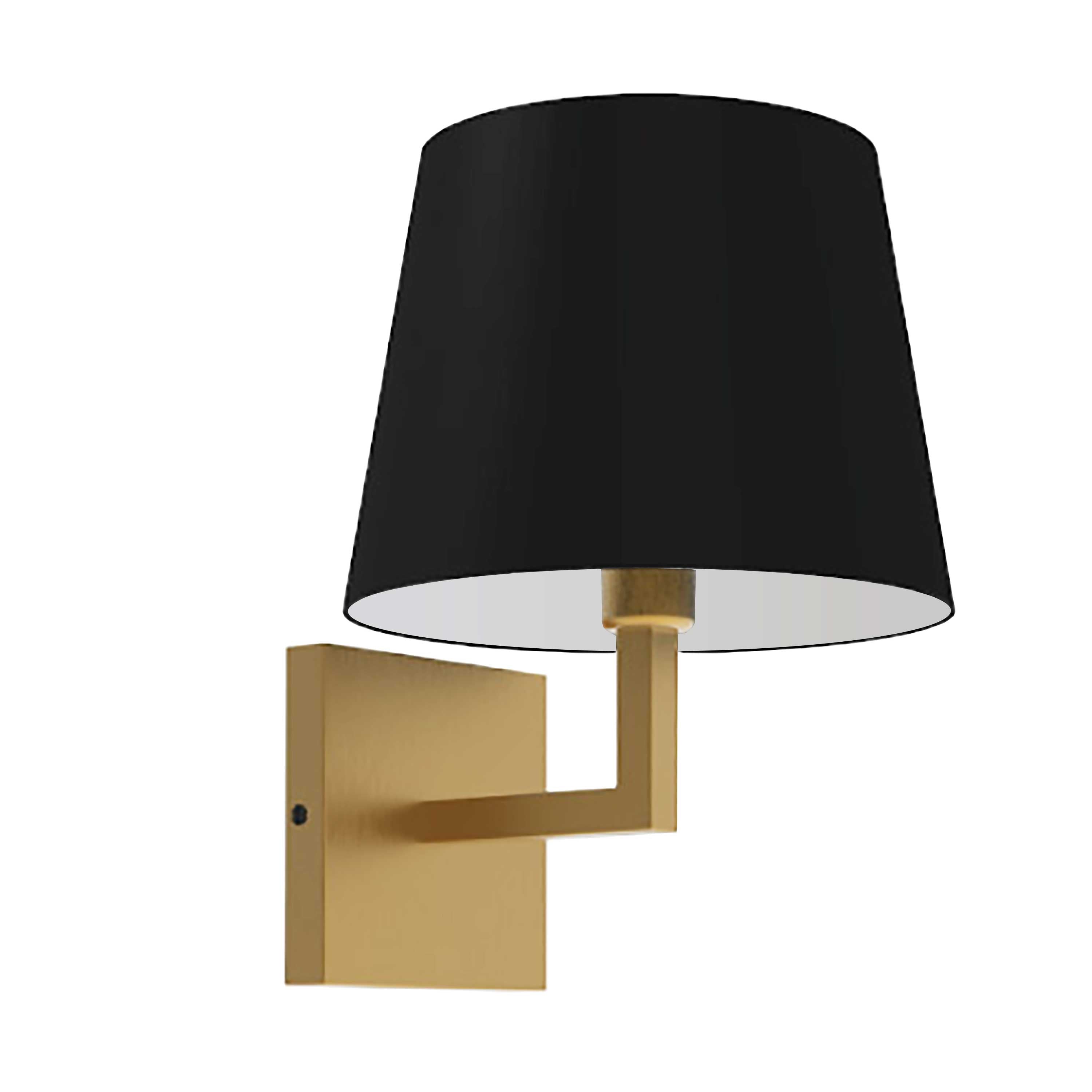 Dainolite Whitney - WHN-91W-AGB-BK - 1 Light Wall, Sconce Aged Brass with Black Shade - Black