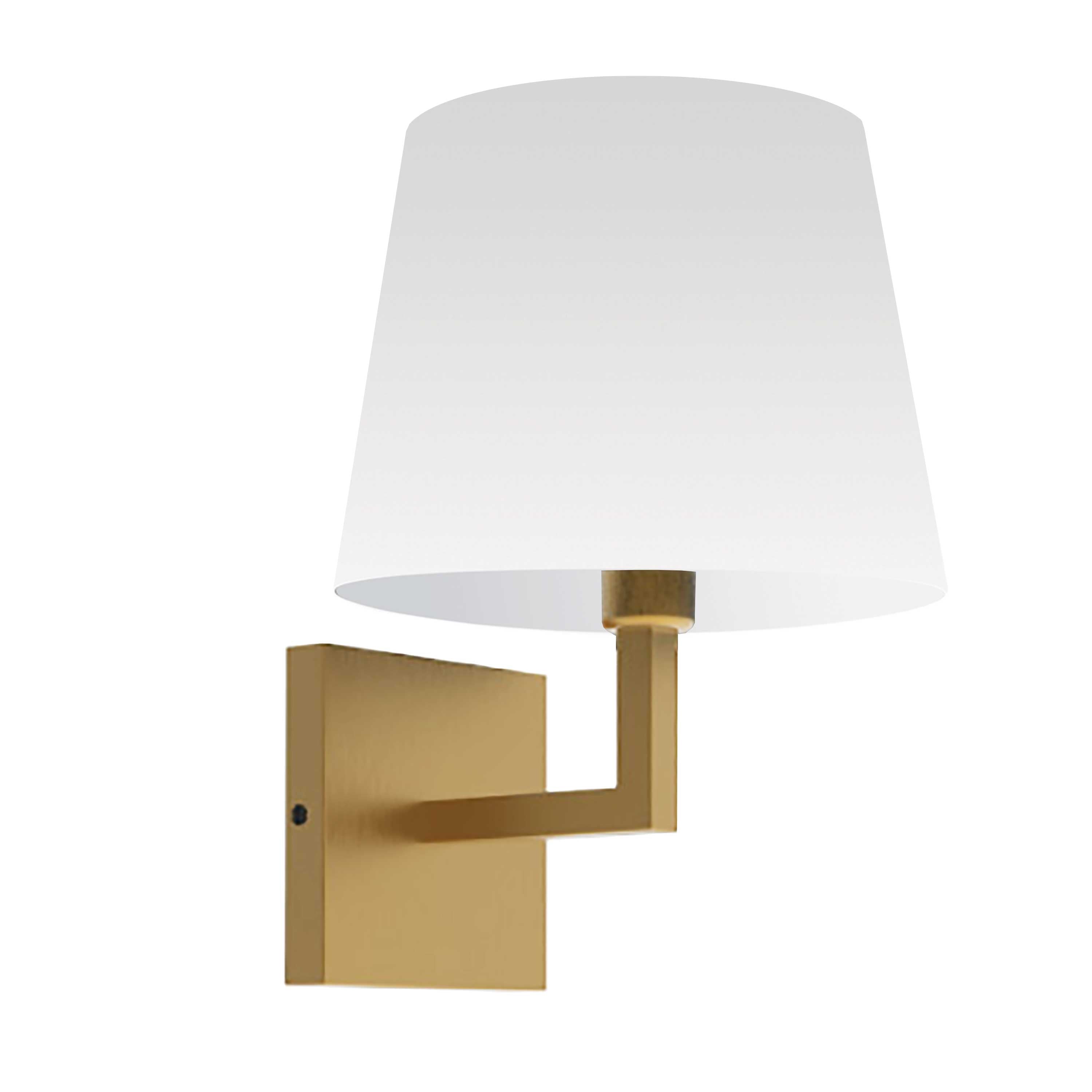 Dainolite Whitney - WHN-91W-AGB-WH - 1 Light Wall, Sconce Aged Brass with White Shade - White