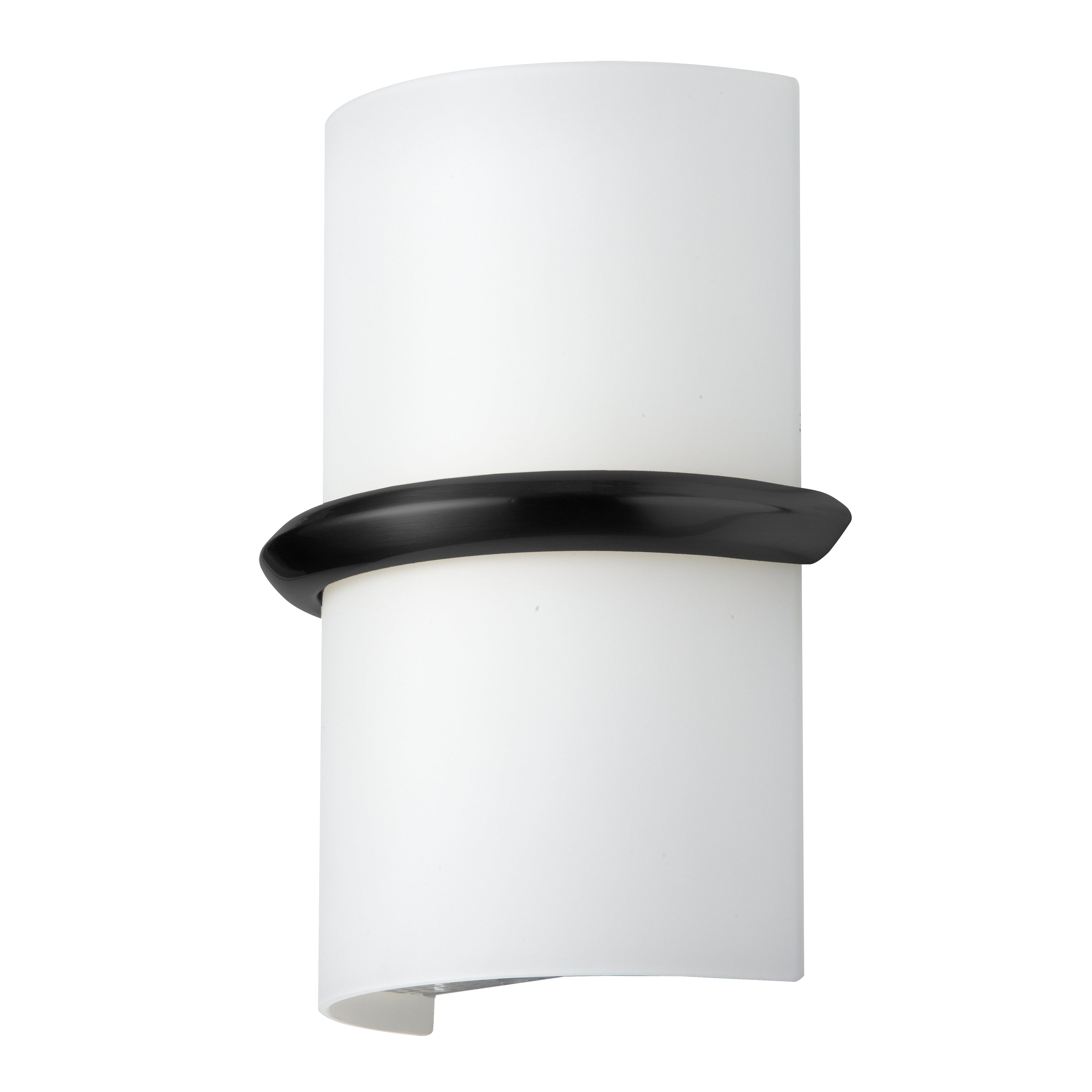 Dainolite Wallace - WLC-914LEDW-MB - 14W Wall Sconce, Matte Black w/ Opal Glass - White