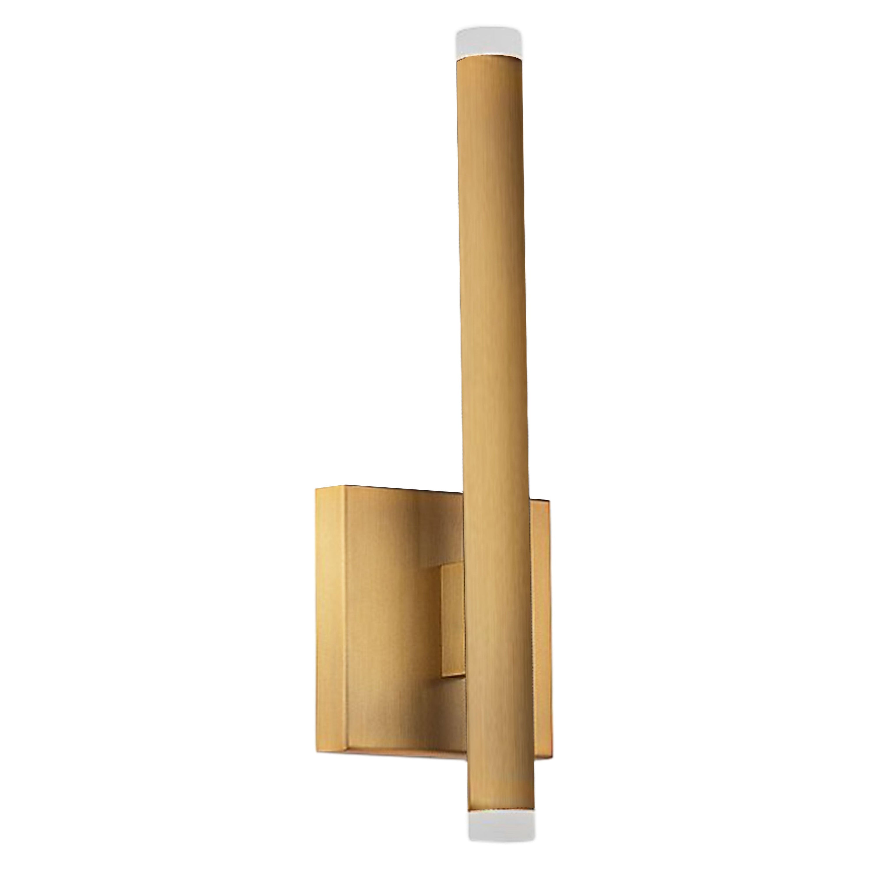 Dainolite Wilson - WLS-1410LEDW-AGB - 10W Wall Sconce, Aged Brass with White Acrylic Diffuser - Aged Brass