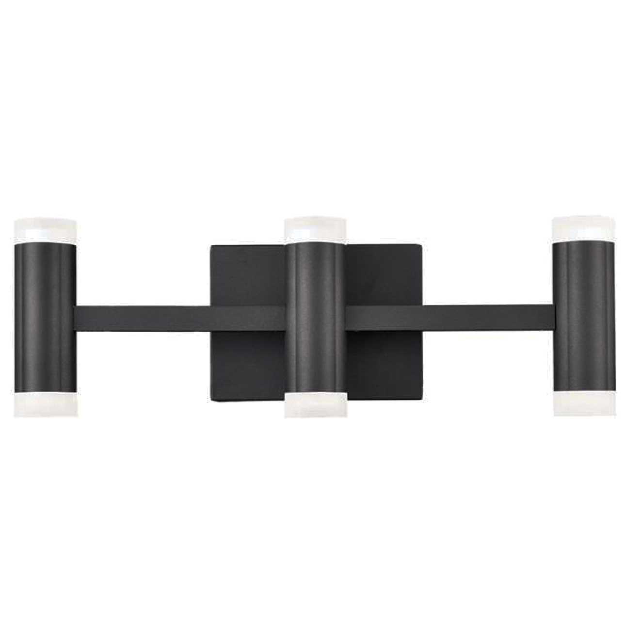 Dainolite Wilson - WLS-1933LEDW-MB - 33W LED Vanity Fixture, Matte Black with a Frosted Acrylic Diffuser - Matte Black