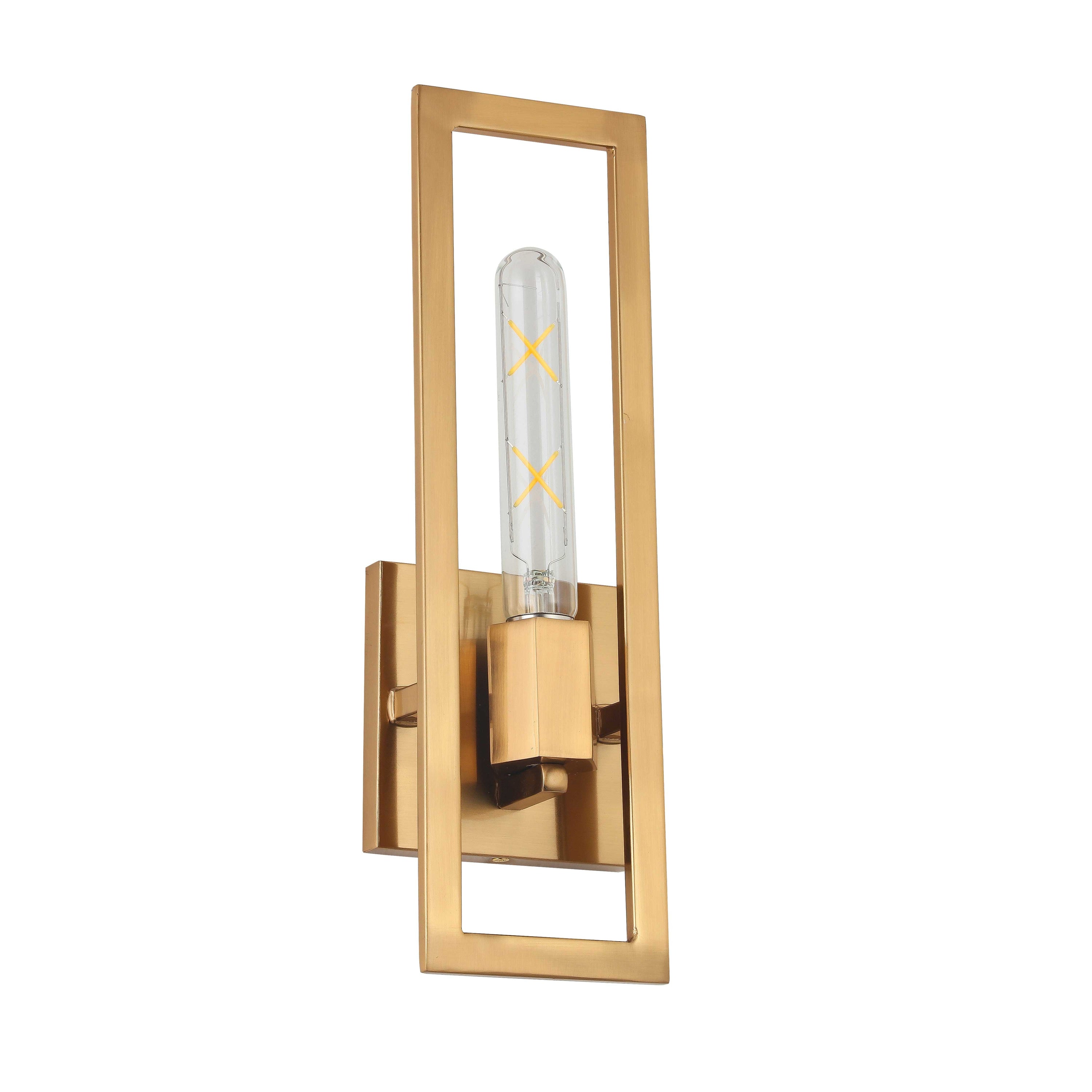 Dainolite Wisteria - WTS-141W-AGB - 1 Light Wall Sconce, Aged Brass - Aged Brass