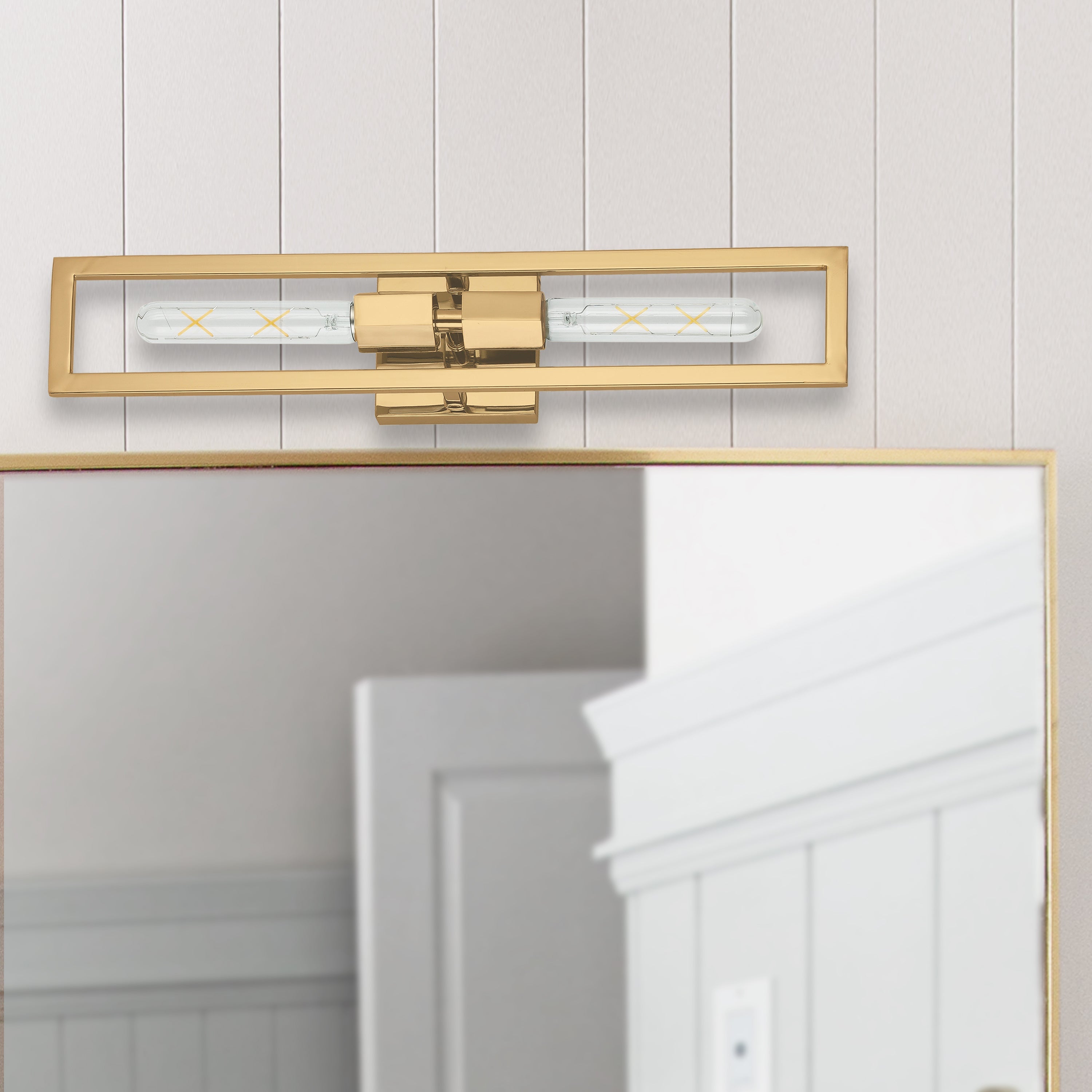 Dainolite Wisteria - WTS-222W-AGB - 2 Light Wall Sconce, Aged Brass - Aged Brass